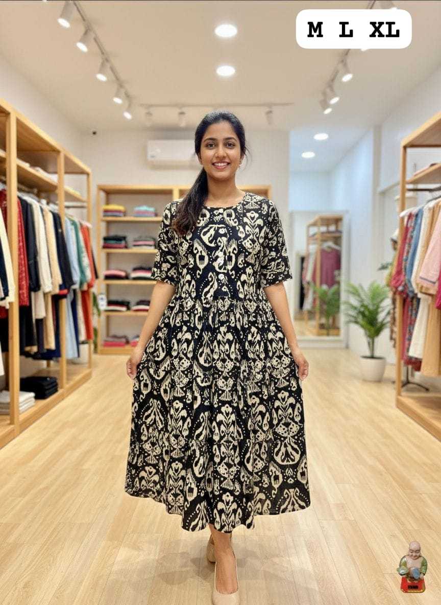 Ynf Cotton KESH594 Zoyaana Gowns Wholesale Printed Gowns Party Gowns Designer Gowns Manufacturer- Kapda Export