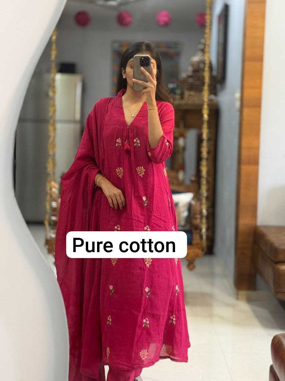 Ynf Cotton KESH602 Cotton Kurti Wholesale Designer Kurtis Cotton Kurtis Kurti With Palazzo Manufacturer- Kapda Export