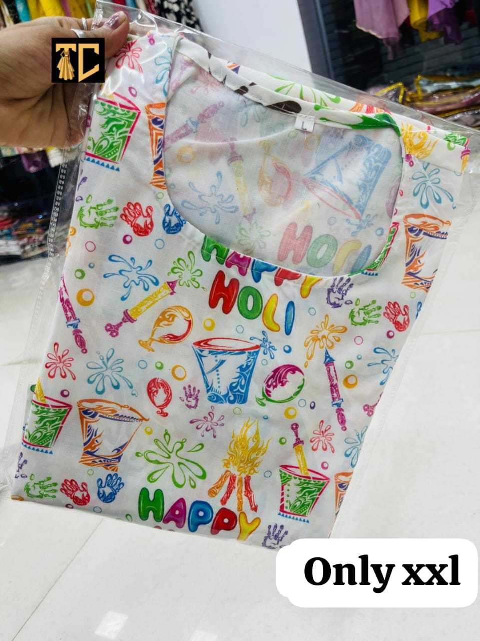 Ynf Cotton KESH623 128 Kurti Festive Collections Wholesale Printed Kurtis Cotton Kurtis Holi Collections Manufacturer- Kapda Export