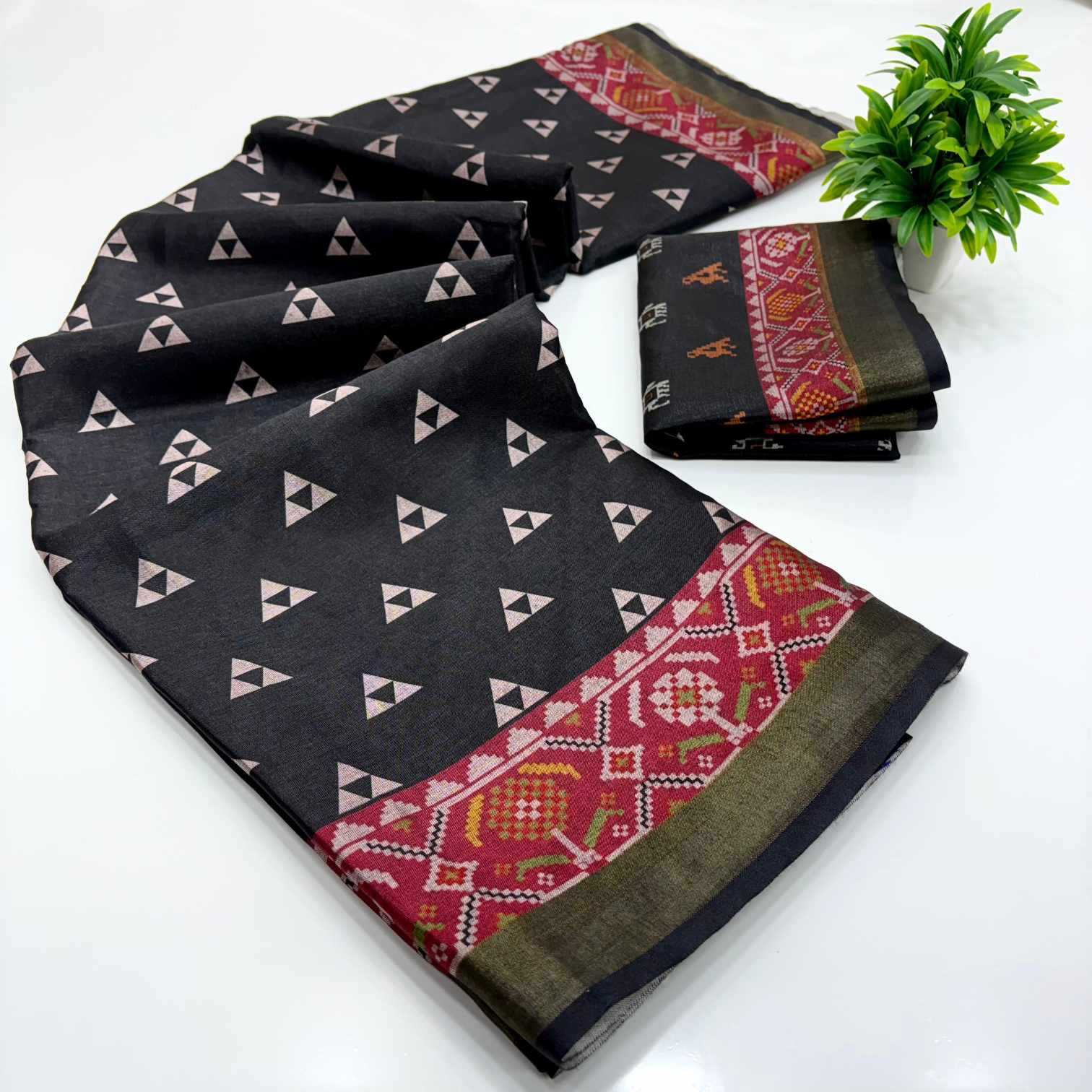 Ynf Cotton KESH649 Bhanvi Sarees Wholesale Printed Sarees Zari Border Sarees Cotton Sarees Manufacturer- Kapda Export