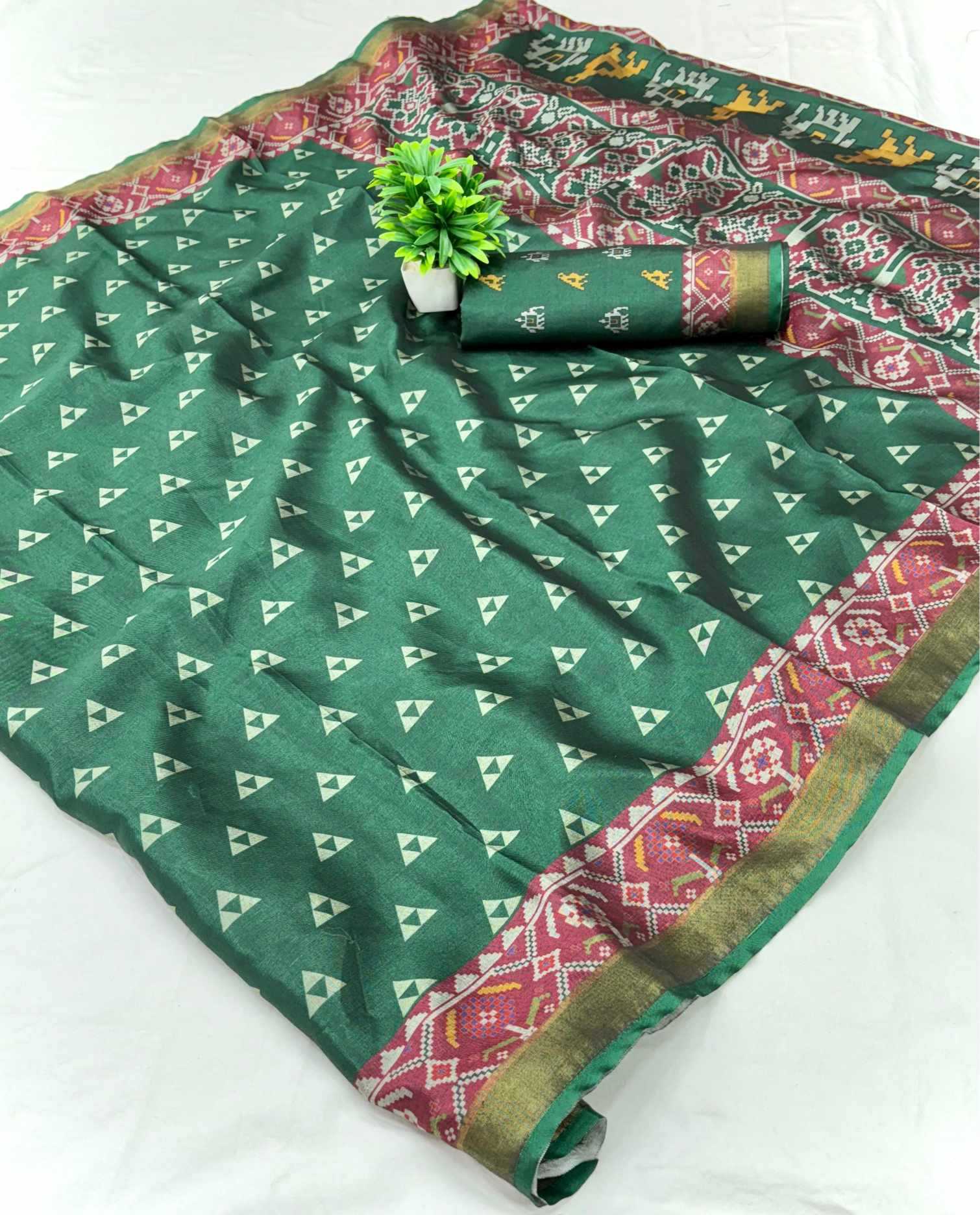 Ynf Cotton KESH649 Bhanvi Sarees Wholesale Printed Sarees Zari Border Sarees Cotton Sarees Manufacturer- Kapda Export