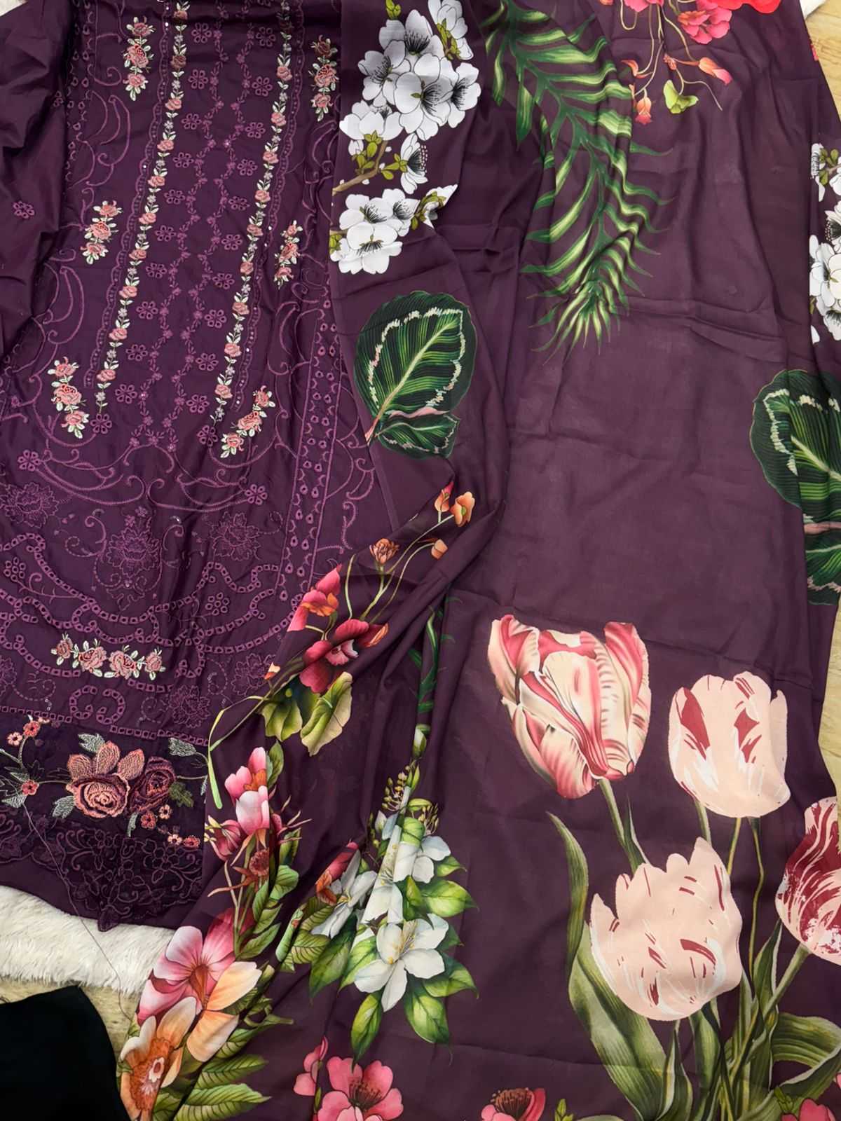 Ynf Cotton KESH677 1716 Suits & Dresses Wholesale Embroidery Suits Cotton Suits Designer Suits Manufacturer- Kapda Export