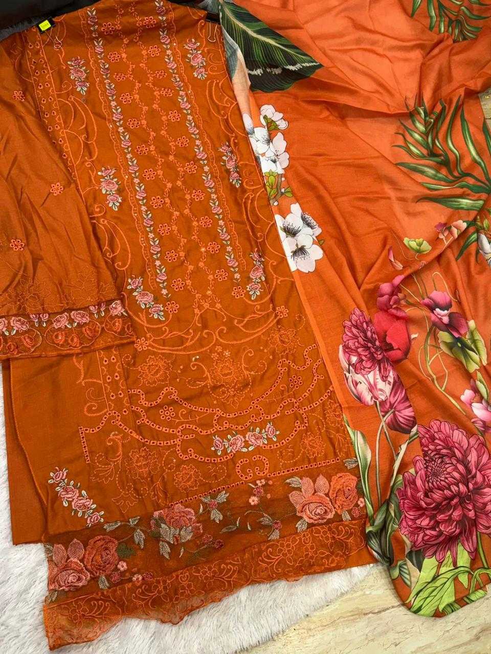 Ynf Cotton KESH677 1716 Suits & Dresses Wholesale Embroidery Suits Cotton Suits Designer Suits Manufacturer- Kapda Export