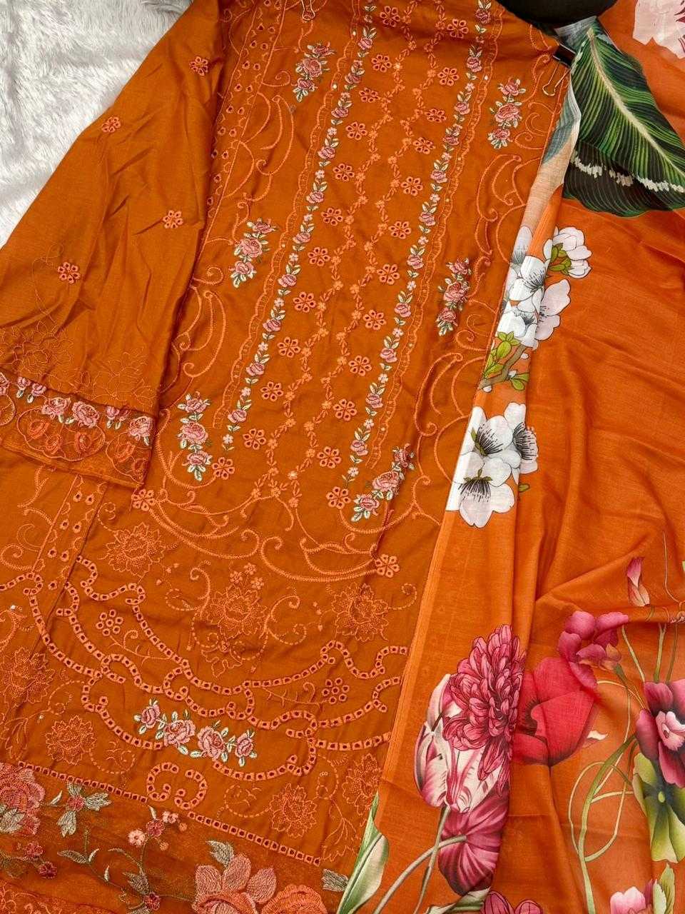Ynf Cotton KESH677 1716 Suits & Dresses Wholesale Embroidery Suits Cotton Suits Designer Suits Manufacturer- Kapda Export