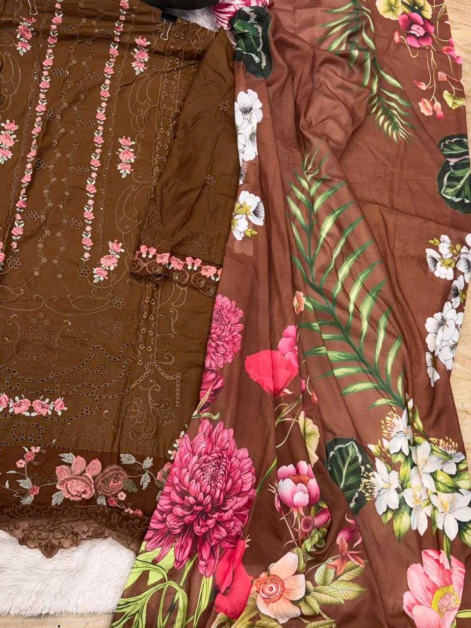 Ynf Cotton KESH677 1716 Suits & Dresses Wholesale Embroidery Suits Cotton Suits Designer Suits Manufacturer- Kapda Export