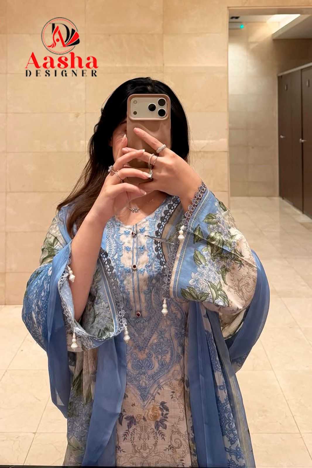 Ynf Cotton KESH677 AASHA 1168 Suits & Dresses Wholesale Printed Suits Embroidery Suits Cotton Suits Manufacturer- Kapda Export