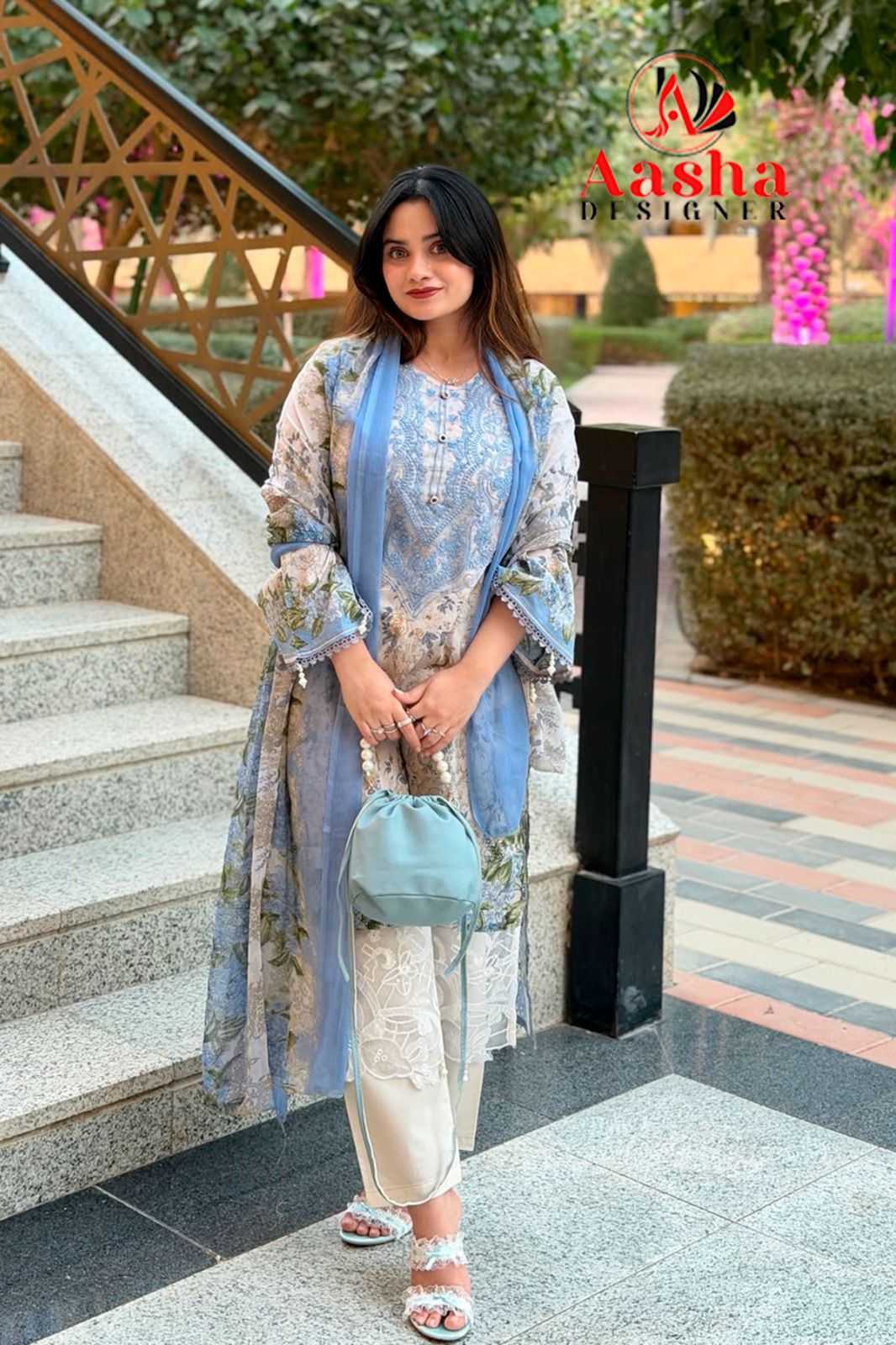 Ynf Cotton KESH677 AASHA 1168 Suits & Dresses Wholesale Printed Suits Embroidery Suits Cotton Suits Manufacturer- Kapda Export