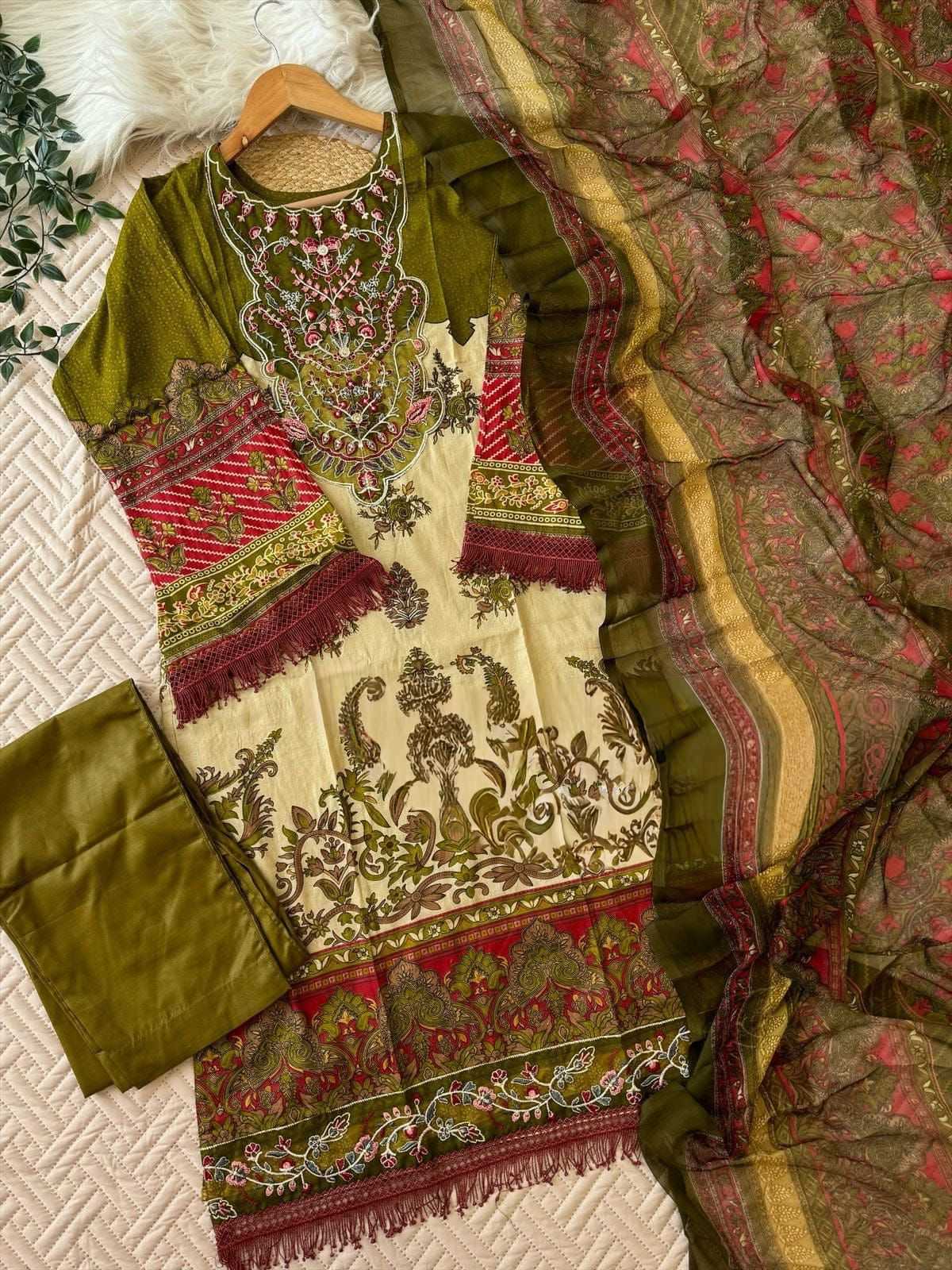 Ynf Cotton KESH677 AASHA 1180 Suits & Dresses Wholesale Printed Suits Embroidery Suits Cotton Suits Manufacturer- Kapda Export