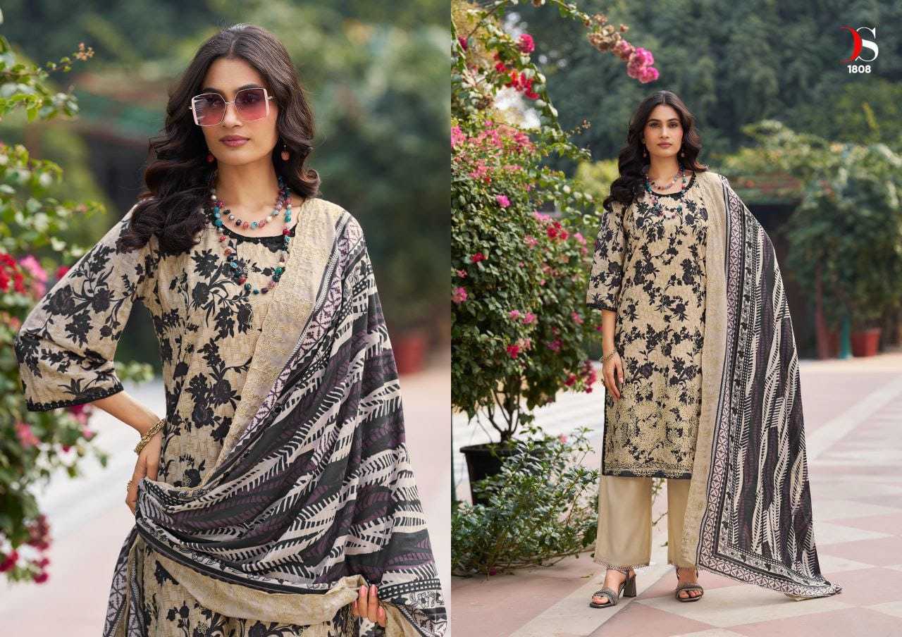 Ynf Cotton KESH677 Deepsy Bin Saeed 1802 Suits & Dresses Wholesale Embroidery Suits Cotton Suits Designer Suits Manufacturer- Kapda Export