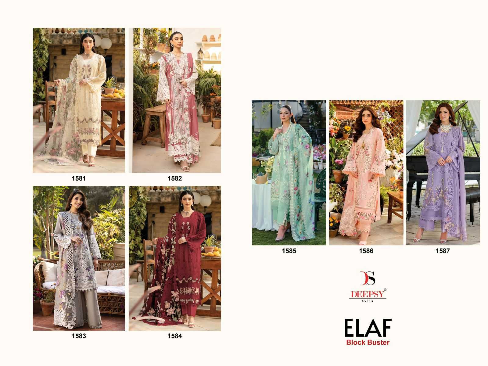 Ynf Cotton KESH677 Deepsy ELAF 1581 Suits & Dresses Wholesale Embroidery Suits Cotton Suits Party wear suits Manufacturer- Kapda Export