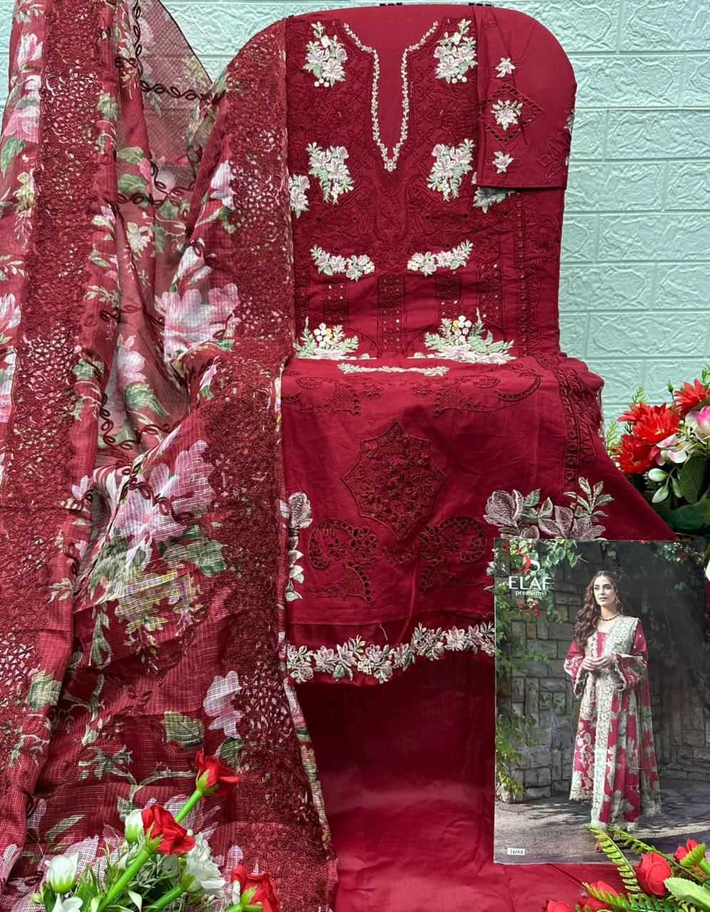 Ynf Cotton KESH677 DEEPSY ELAF Adhiraani Suits & Dresses Wholesale Embroidery Suits Cotton Suits Designer Suits Manufacturer- Kapda Export