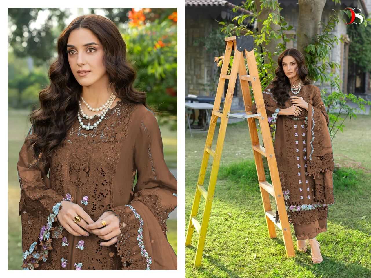 Ynf Cotton KESH677 DEEPSY ELAF Adhiraani Suits & Dresses Wholesale Embroidery Suits Cotton Suits Designer Suits Manufacturer- Kapda Export