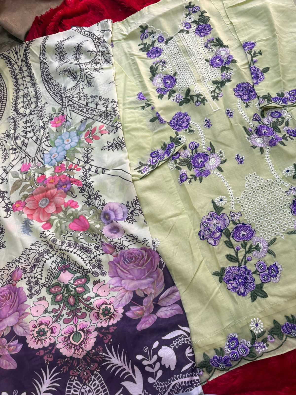 Ynf Cotton KESH677 MEHBOOB TEX 1975 Suits & Dresses Wholesale Embroidery Suits Cotton Suits Designer Suits Manufacturer- Kapda Export