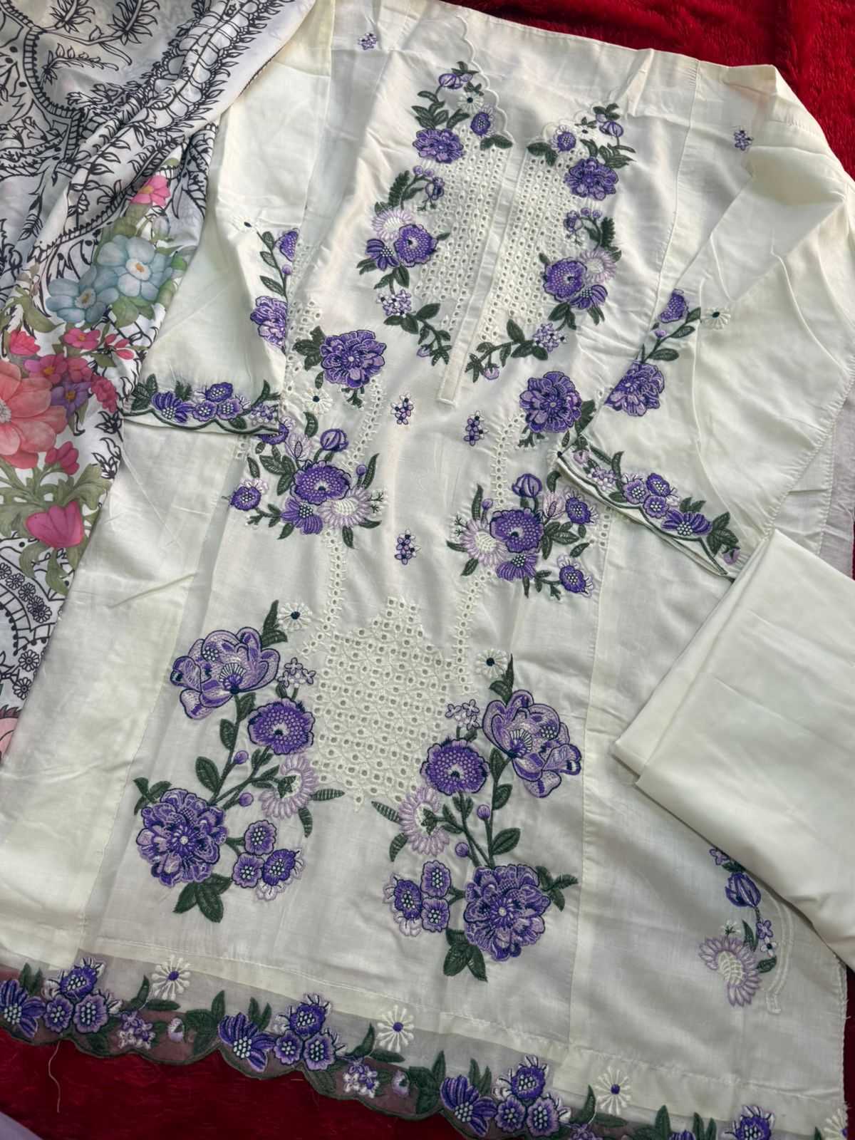 Ynf Cotton KESH677 MEHBOOB TEX 1975 Suits & Dresses Wholesale Embroidery Suits Cotton Suits Designer Suits Manufacturer- Kapda Export