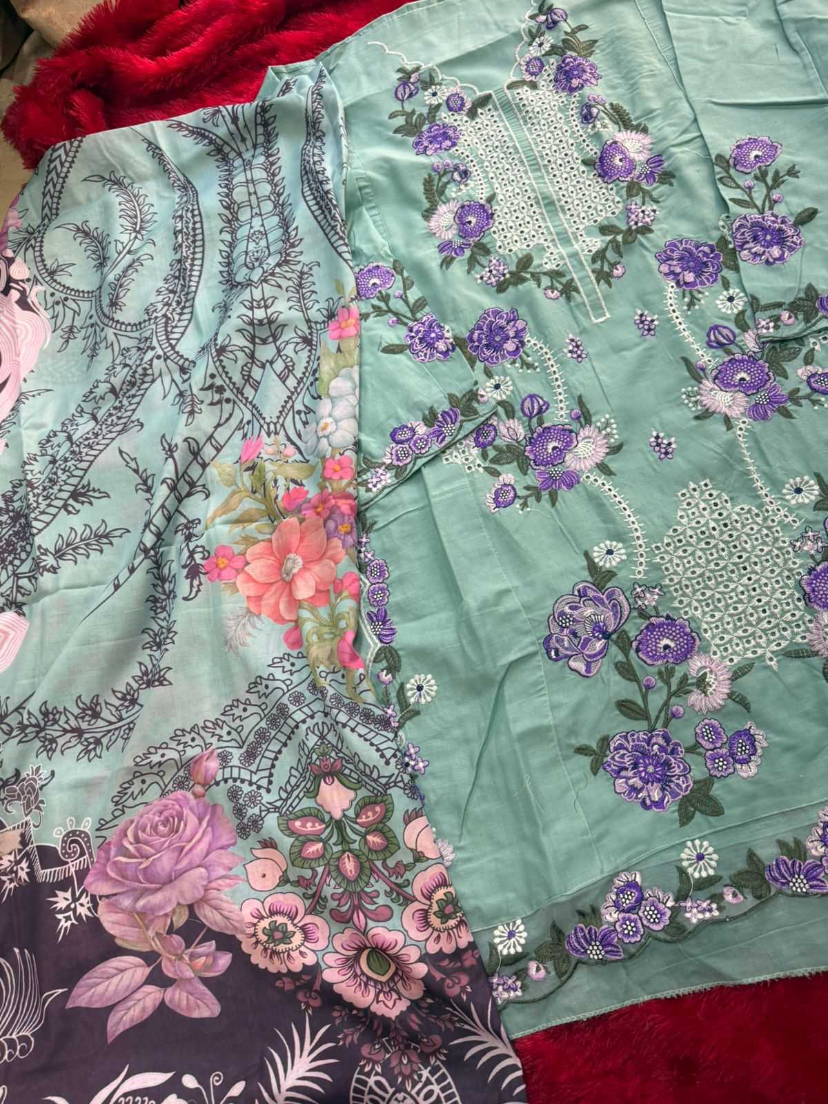 Ynf Cotton KESH677 MEHBOOB TEX 1975 Suits & Dresses Wholesale Embroidery Suits Cotton Suits Designer Suits Manufacturer- Kapda Export