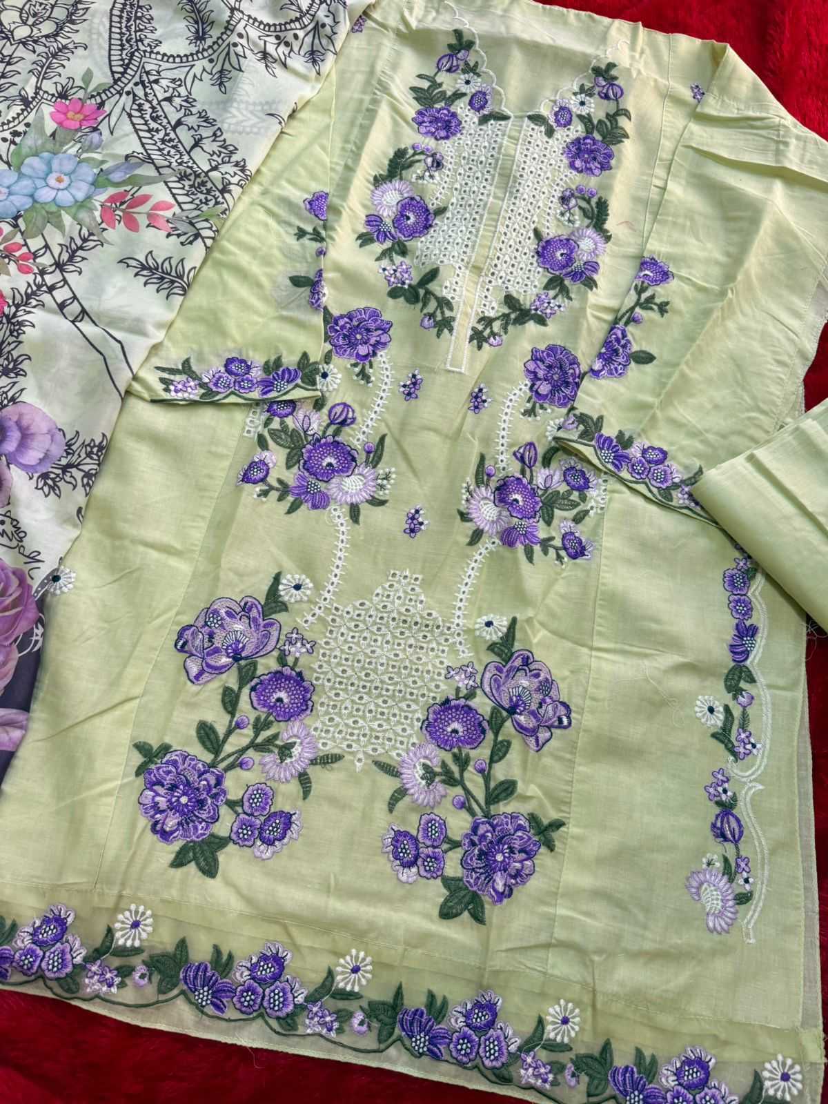 Ynf Cotton KESH677 MEHBOOB TEX 1975 Suits & Dresses Wholesale Embroidery Suits Cotton Suits Designer Suits Manufacturer- Kapda Export