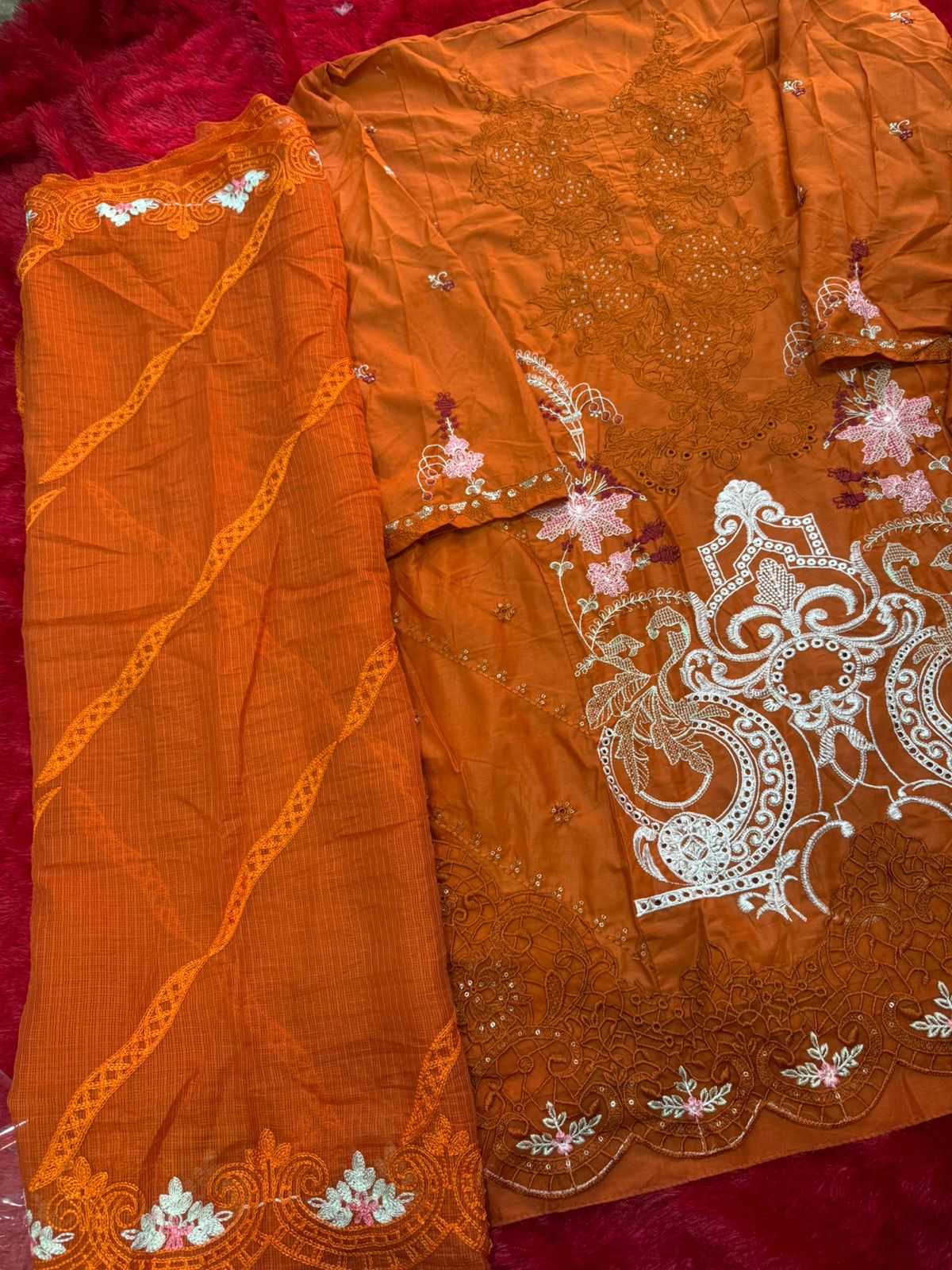 Ynf Cotton KESH677 MEHBOOB TEX ELAF Premium Suits & Dresses Wholesale Embroidery Suits Cotton Suits Wedding Suits Manufacturer- Kapda Export