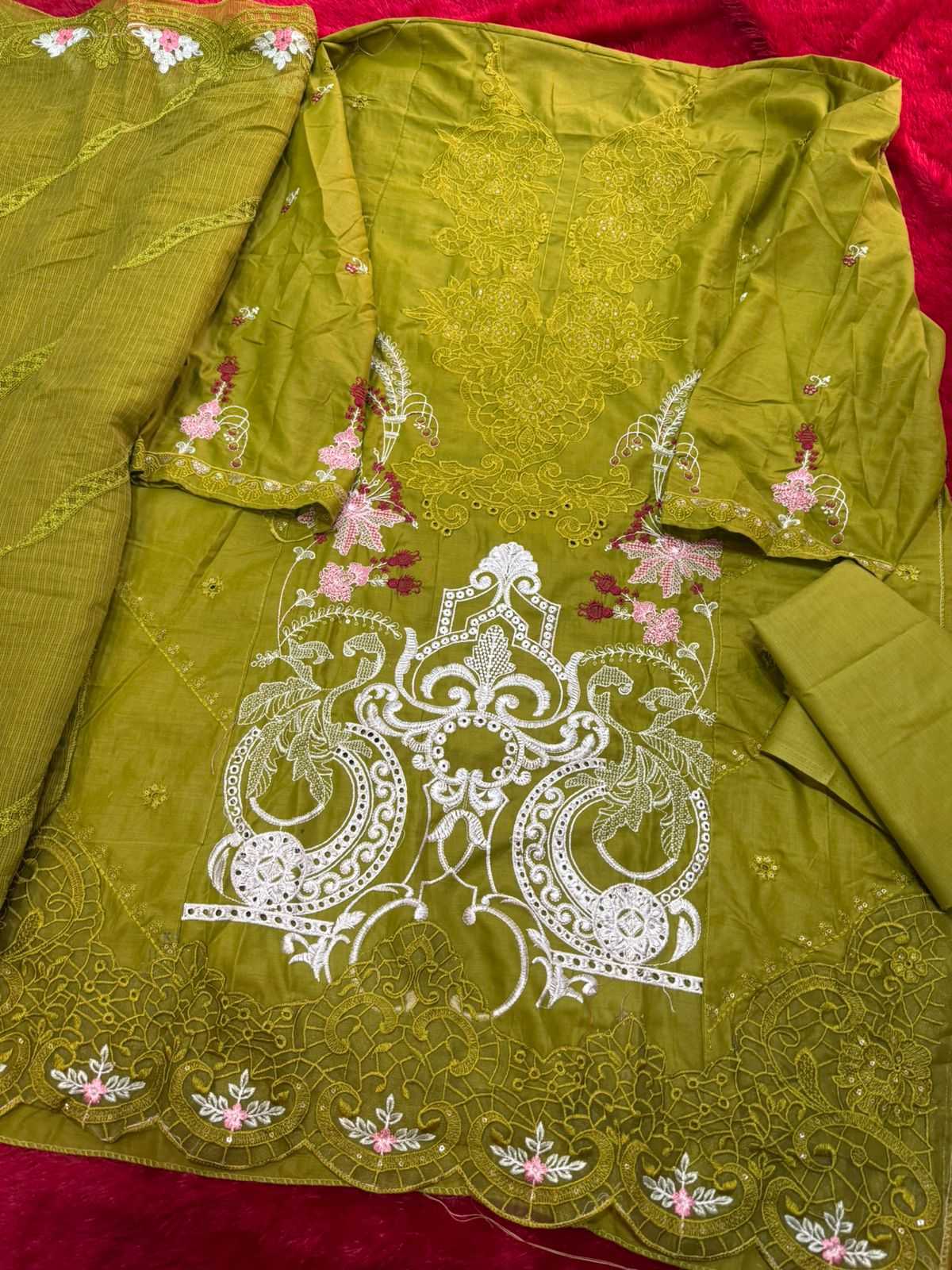 Ynf Cotton KESH677 MEHBOOB TEX ELAF Premium Suits & Dresses Wholesale Embroidery Suits Cotton Suits Wedding Suits Manufacturer- Kapda Export