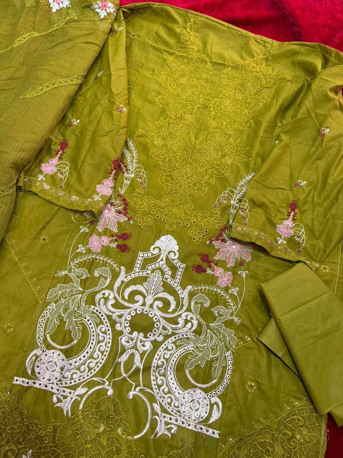 Ynf Cotton KESH677 MEHBOOB TEX ELAF Premium Suits & Dresses Wholesale Embroidery Suits Cotton Suits Wedding Suits Manufacturer- Kapda Export