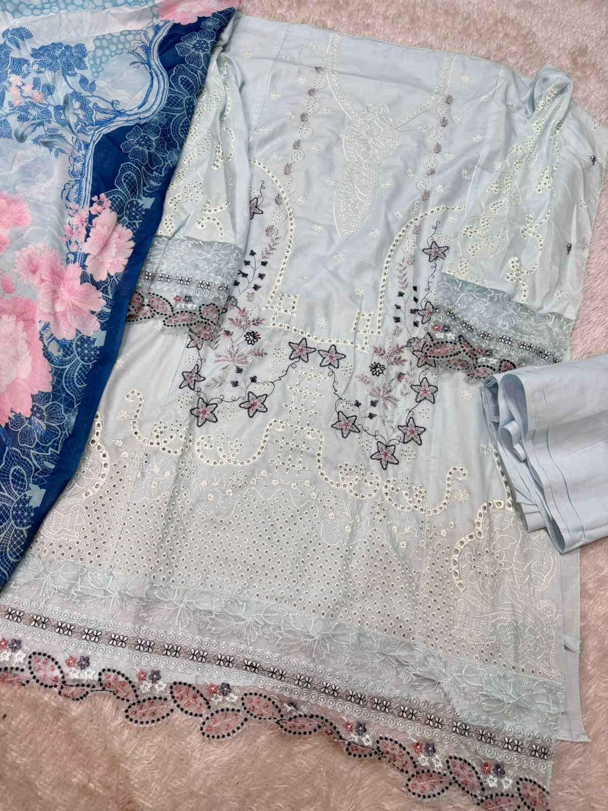 Ynf Cotton KESH677 MEHBOOB TEX OMBRE LAWN COLLECTION -VOL-7 Suits & Dresses Wholesale Embroidery Suits Cotton Suits Designer Suits Manufacturer- Kapda Export