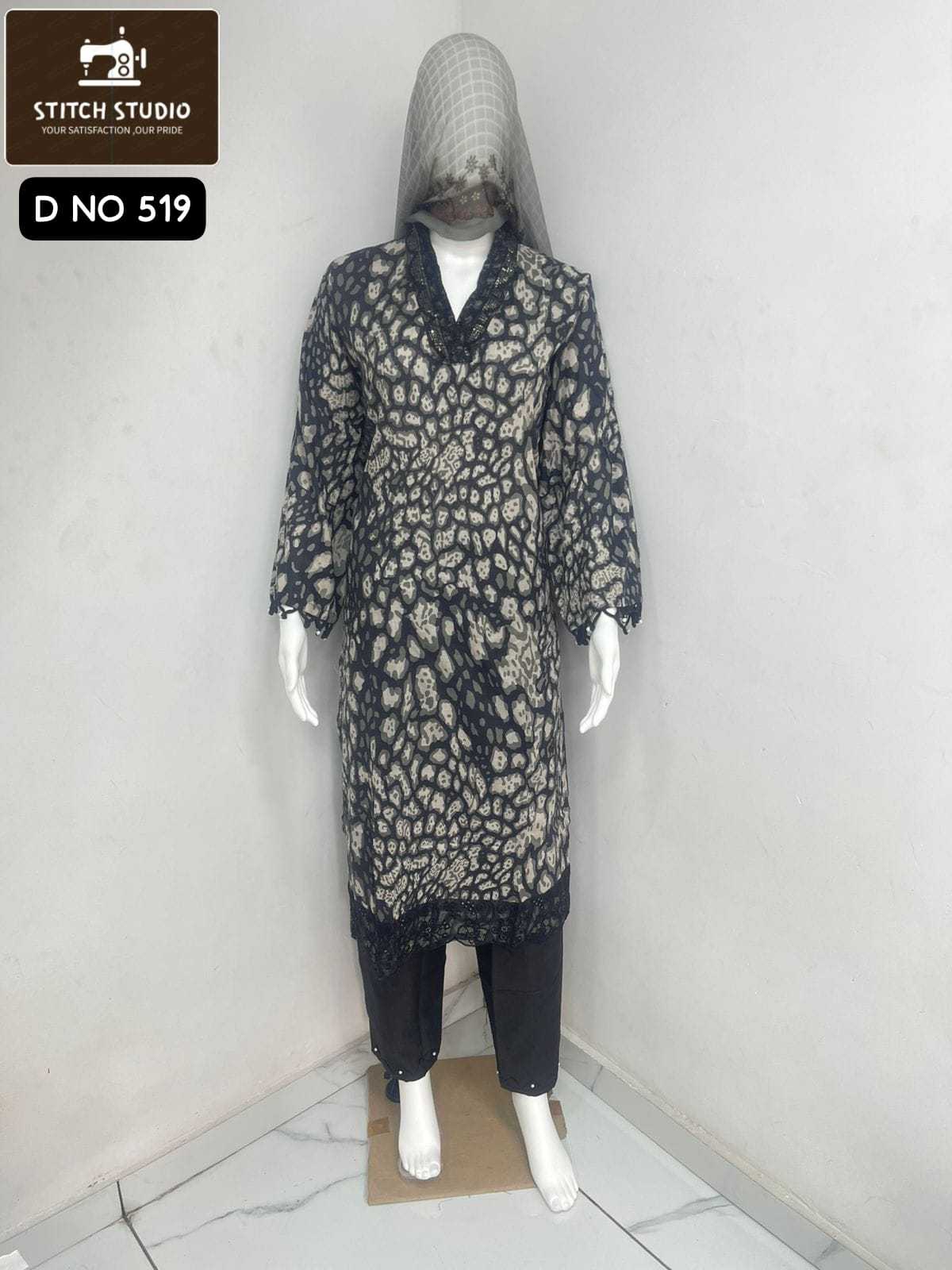 Ynf Cotton KESH677 STITCH STUDIO 519 Kurti Wholesale Designer Kurtis Cotton Kurtis Embroidered Kurtis Manufacturer- Kapda Export