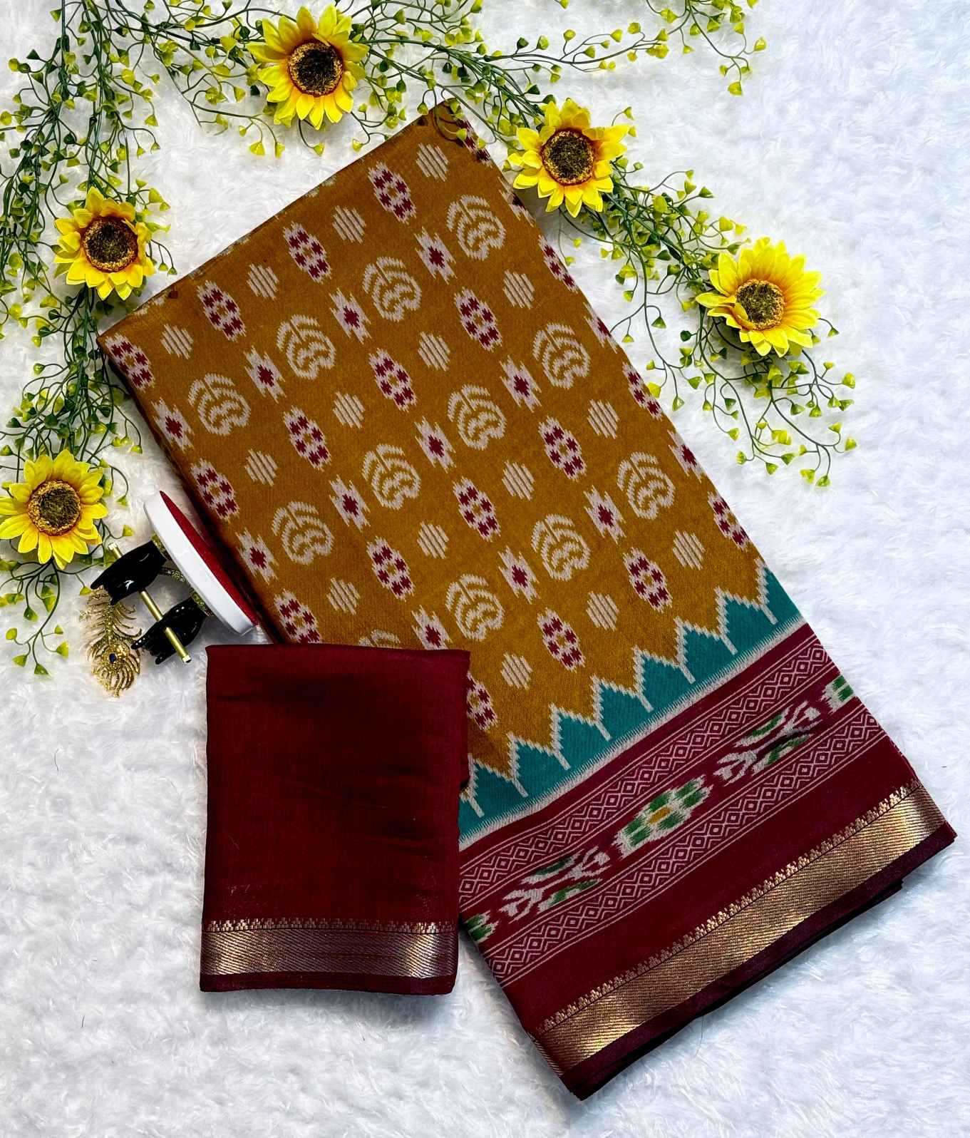 Ynf Cotton KESH693 Niyati Sarees Wholesale Designer Sarees Jacquard Saree Mulmul Cotton Sarees Manufacturer- Kapda Export