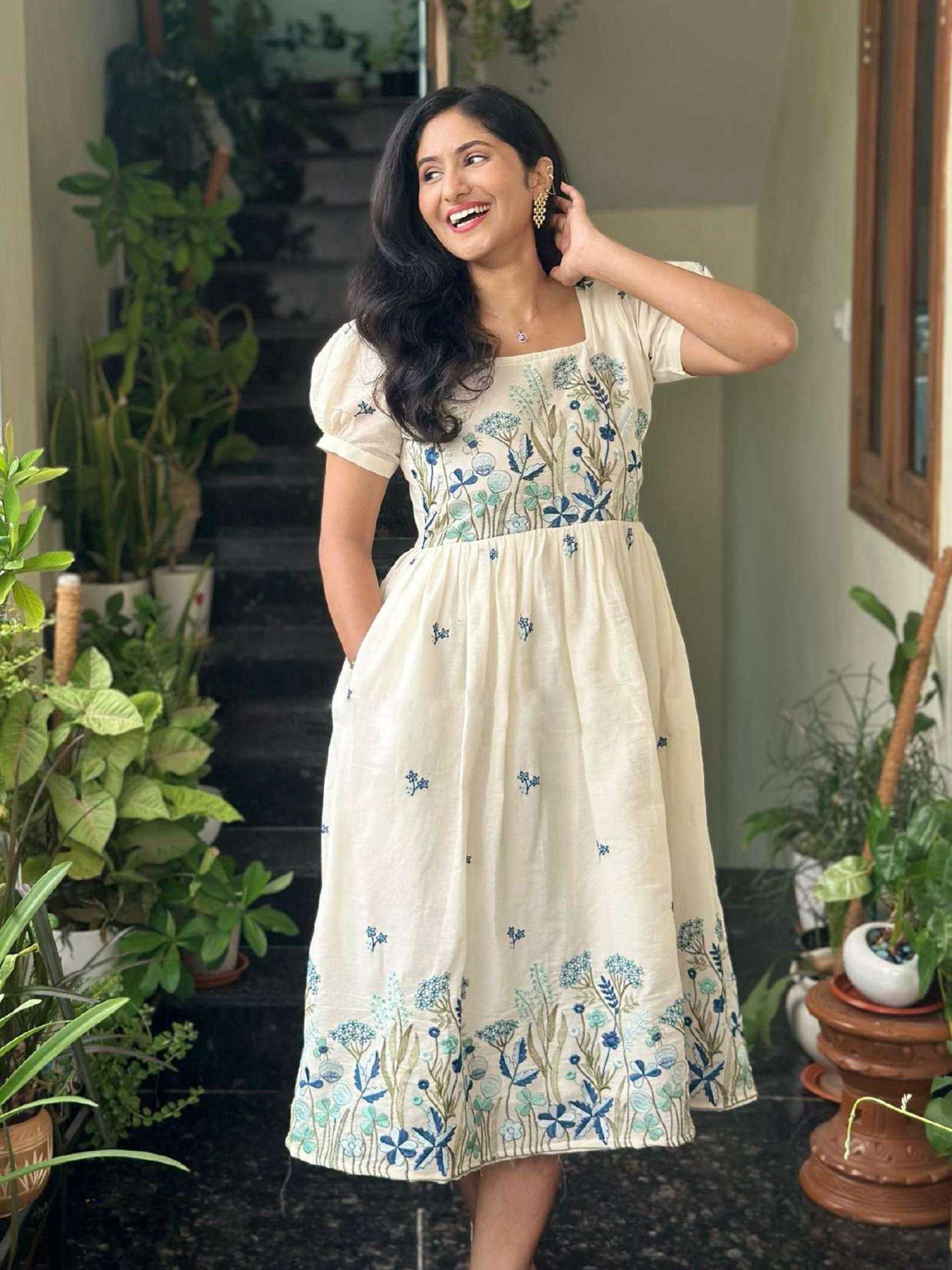 Ynf Cotton KESH720 Aarohi Gowns Festive Collections Wholesale Embroidery Gowns Designer Gowns Onam Collections Manufacturer- Kapda Export