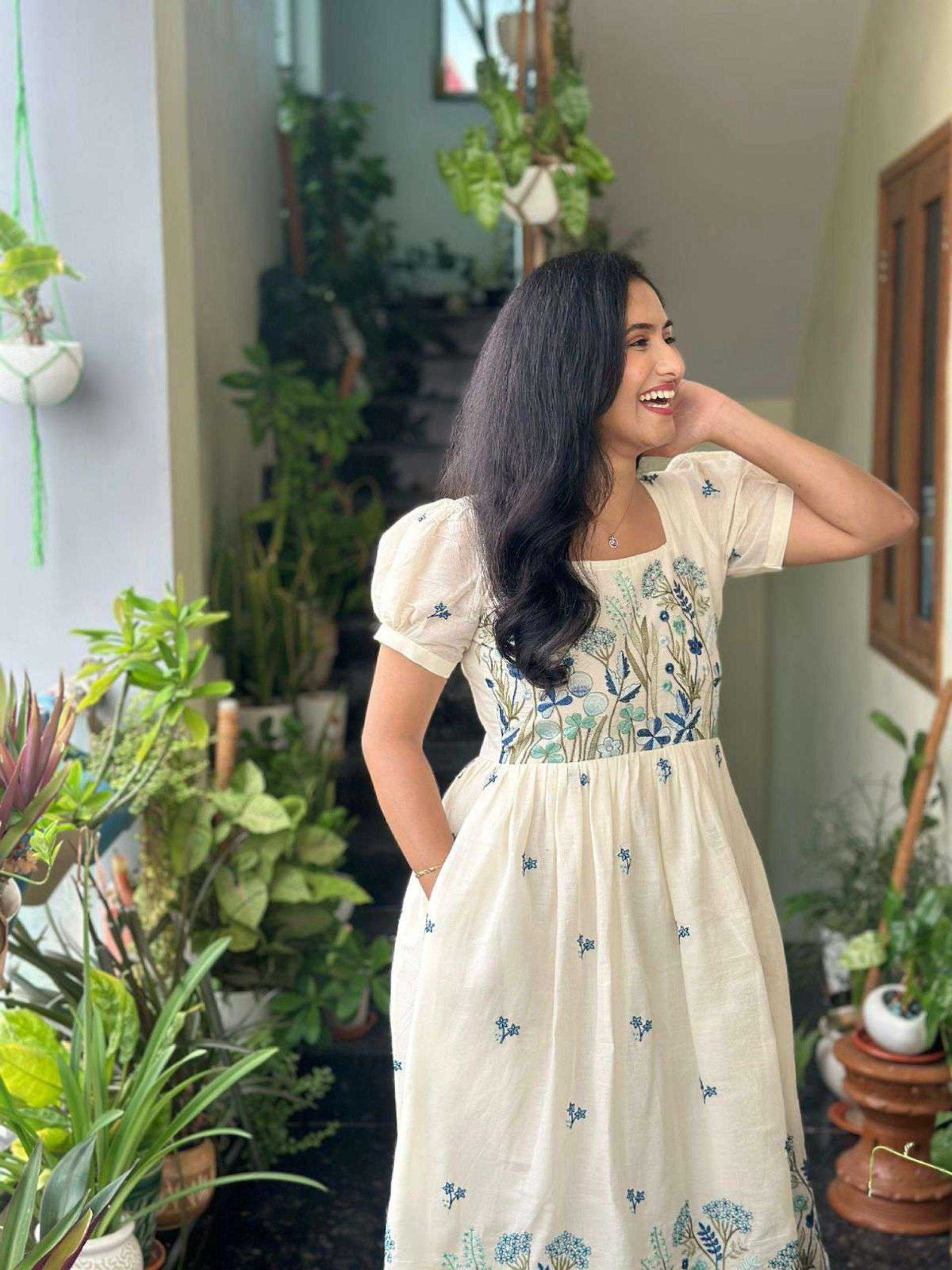 Ynf Cotton KESH720 Aarohi Gowns Festive Collections Wholesale Embroidery Gowns Designer Gowns Onam Collections Manufacturer- Kapda Export