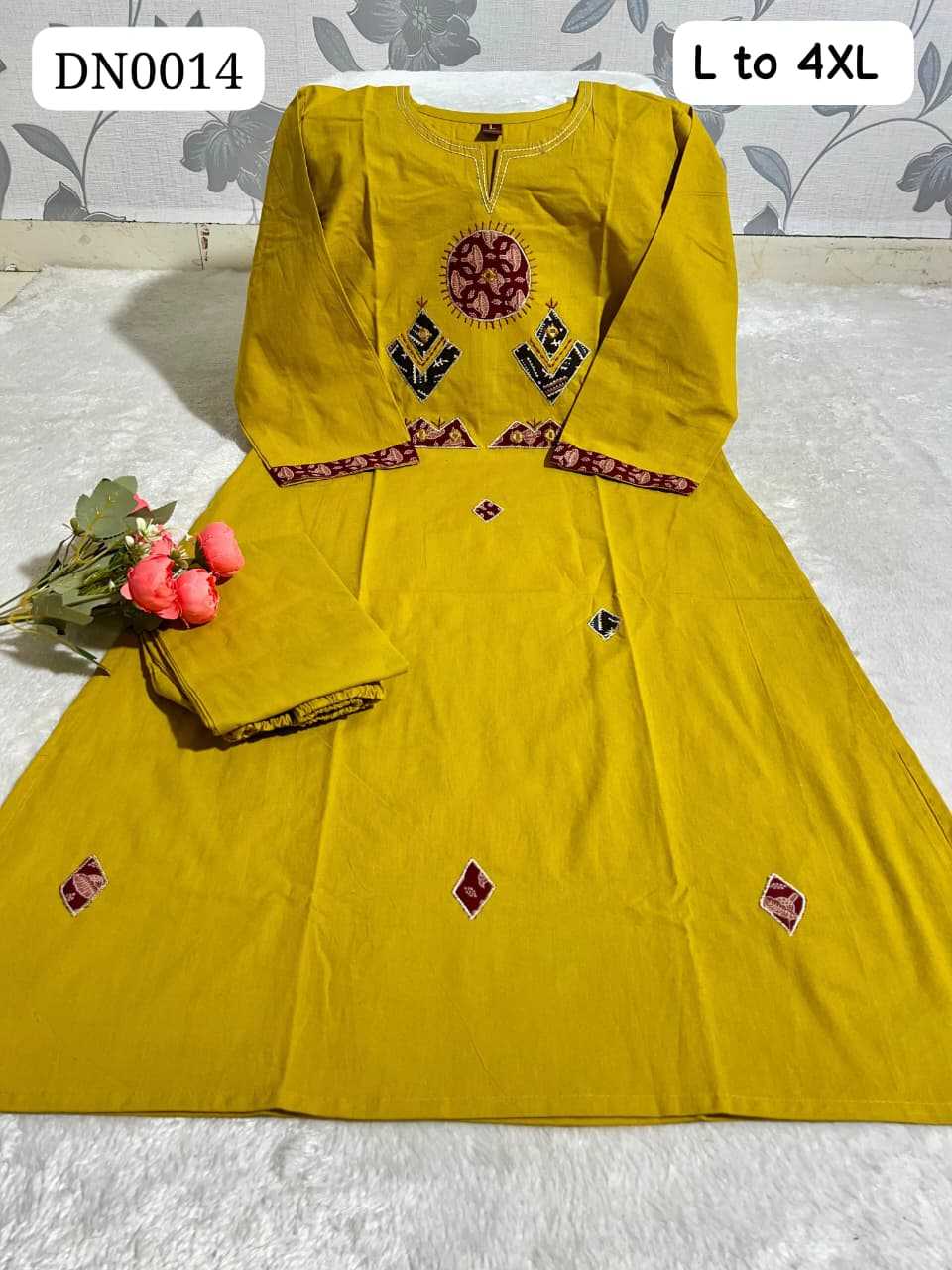 Ynf Cotton KESH720 DN0014 Kurti Plus Size Collections Wholesale Designer Kurtis Cotton Kurtis Kurti With Palazzo Manufacturer- Kapda Export