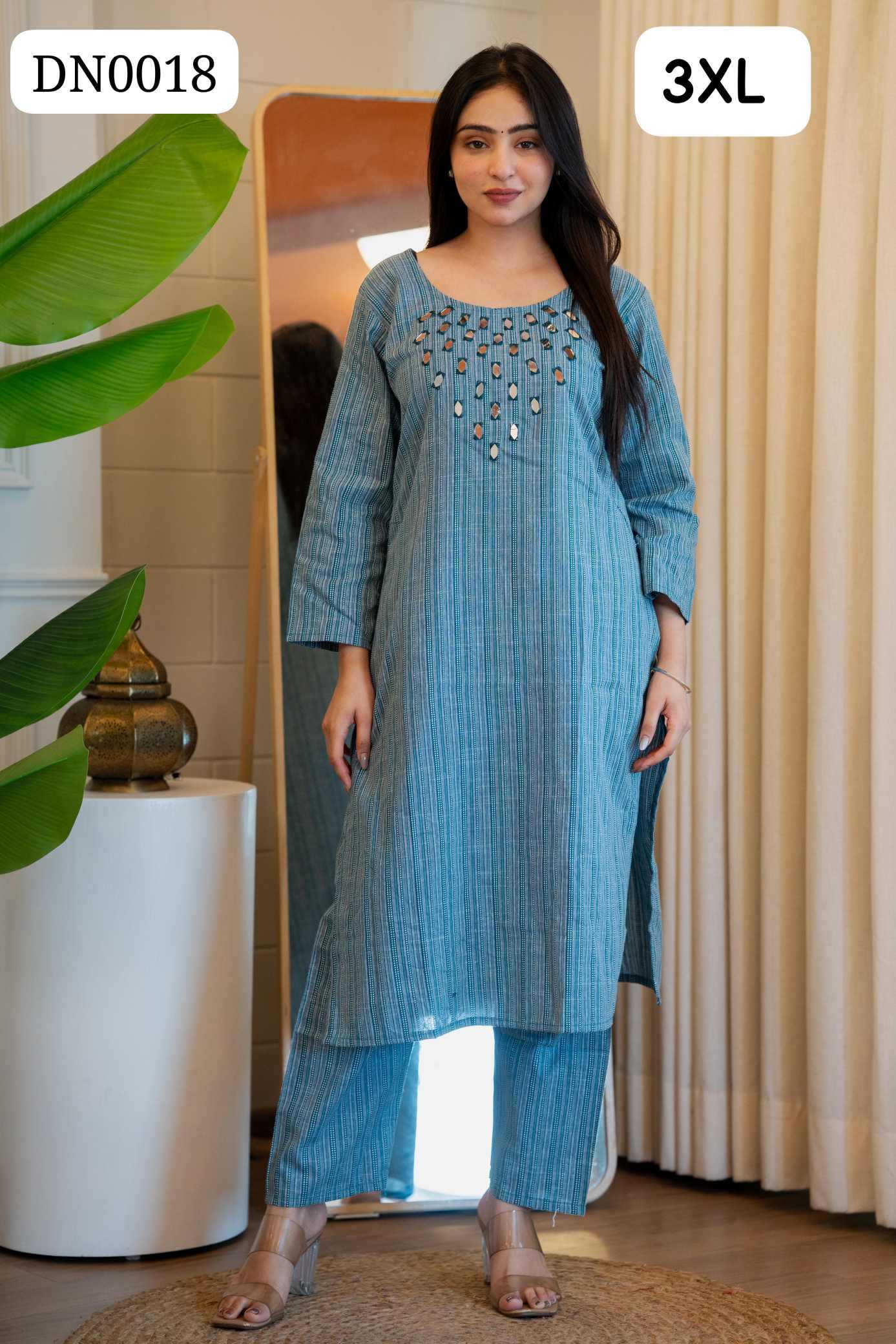 Ynf Cotton KESH720 DN0018 Kurti Plus Size Collections Wholesale Designer Kurtis Cotton Kurtis Kurti With Pants Manufacturer- Kapda Export