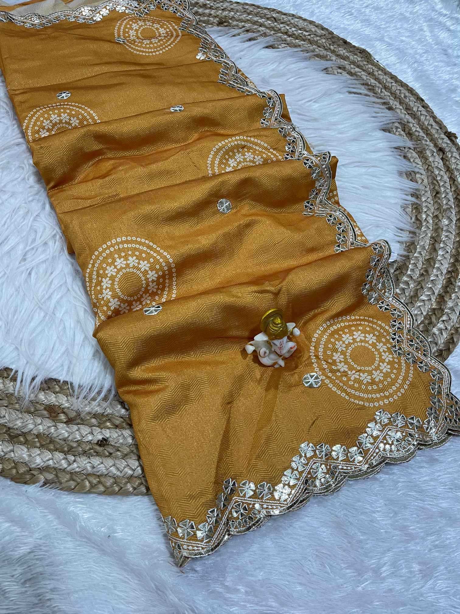 Ynf Cotton KESH725 Abhaya Sarees Wholesale Printed Sarees Gota Patti Sarees Cotton Sarees Manufacturer- Kapda Export