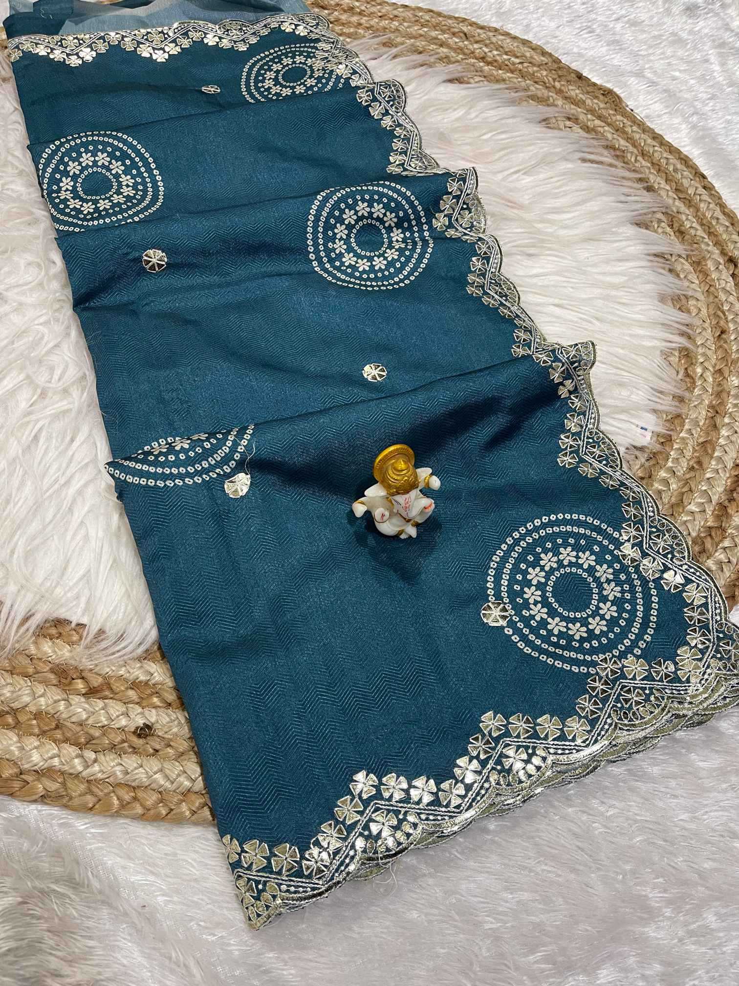 Ynf Cotton KESH725 Abhaya Sarees Wholesale Printed Sarees Gota Patti Sarees Cotton Sarees Manufacturer- Kapda Export