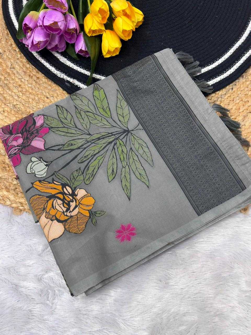 Ynf Cotton KESH737 Faiha Sarees Wholesale Designer Sarees Butta Sarees Cotton Sarees Manufacturer- Kapda Export