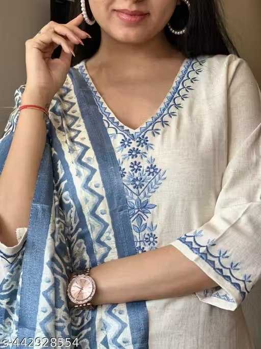 Ynf Cotton KESH738 Khadi Kurti Wholesale Casual Kurtis Festive Kurtis V-Neck Kurtis Manufacturer- Kapda Export