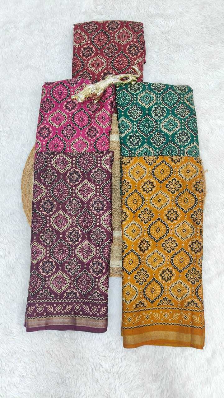 Ynf Cotton RIN207 2319 Sarees Wholesale Designer Sarees Printed Sarees Lightweight Sarees Manufacturer- Kapda Export