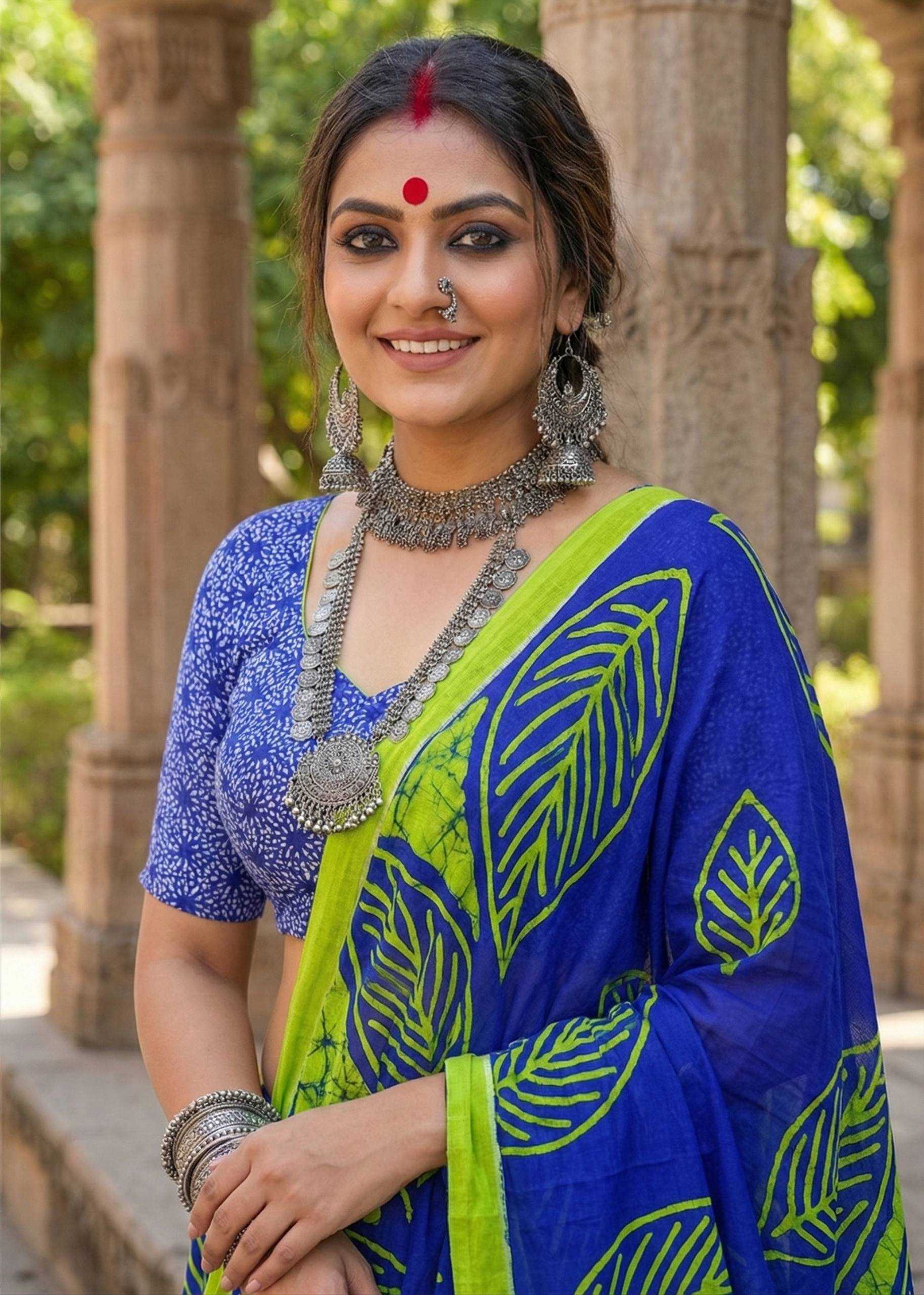 Ynf Cotton RIN229 Morden Sarees Wholesale Printed Sarees Cotton Sarees Modern Sarees Manufacturer- Kapda Export