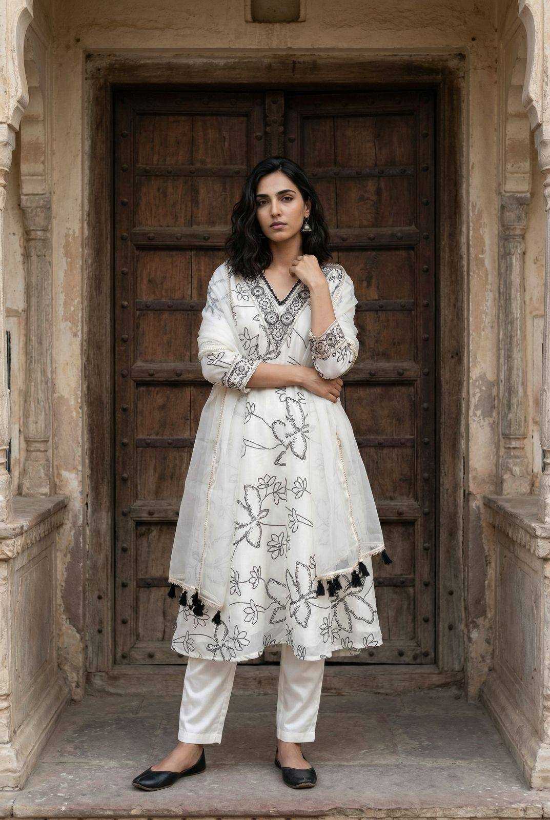 Ynf Crepe KESH501 Work Suits & Dresses Wholesale Sharara Salwar Suits Printed Suits Anarkali Suits Manufacturer- Kapda Export