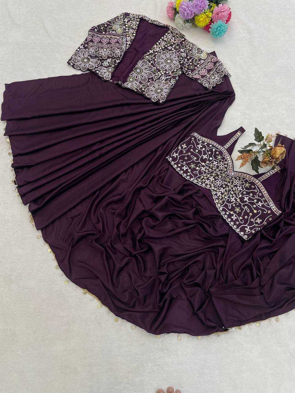 Ynf Crepe KESH558 59 Sarees Wholesale Designer Sarees Ready To Wear Sarees Party Wear Sarees Manufacturer- Kapda Export