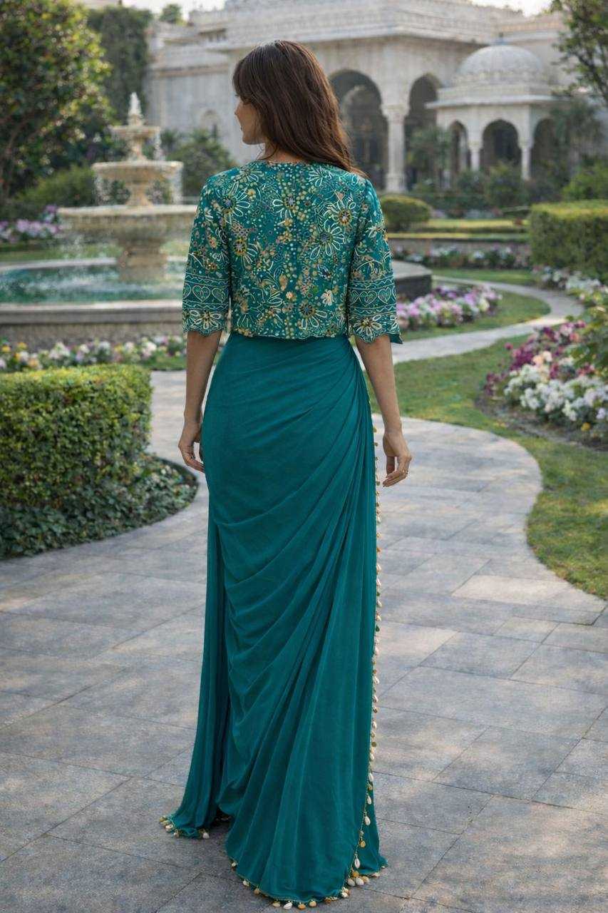 Ynf Crepe KESH558 59 Sarees Wholesale Designer Sarees Ready To Wear Sarees Party Wear Sarees Manufacturer- Kapda Export