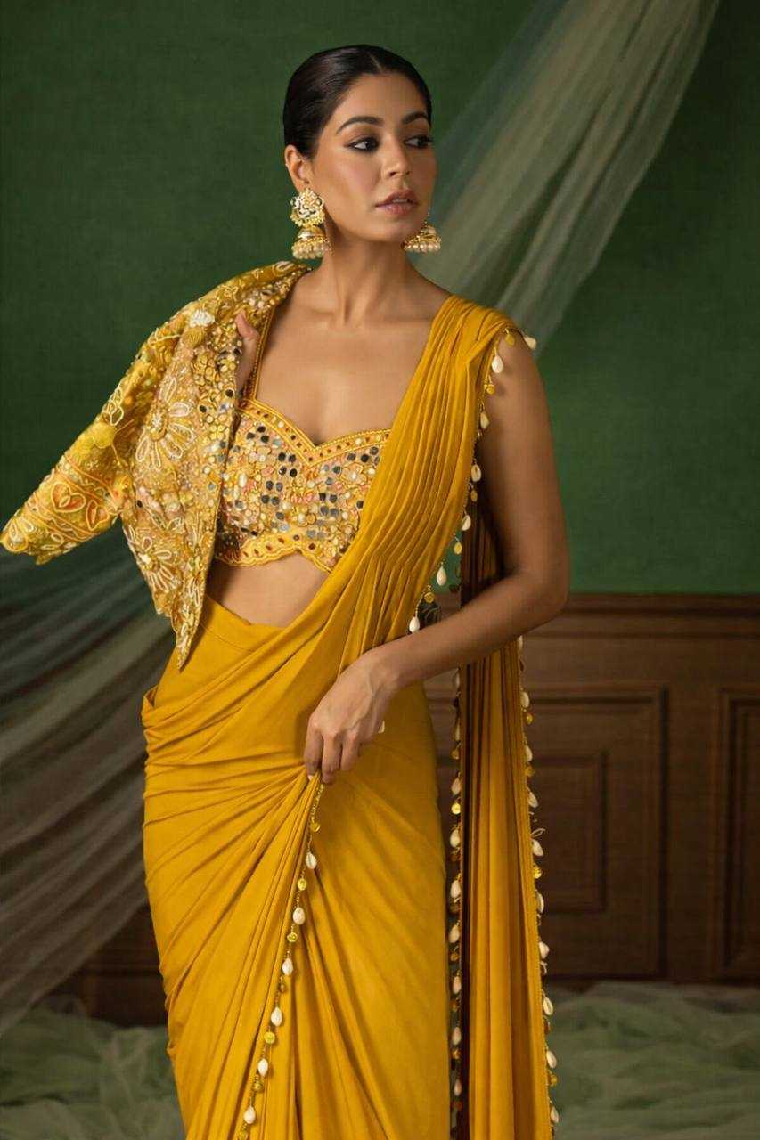 Ynf Crepe KESH558 59 Sarees Wholesale Designer Sarees Ready To Wear Sarees Party Wear Sarees Manufacturer- Kapda Export