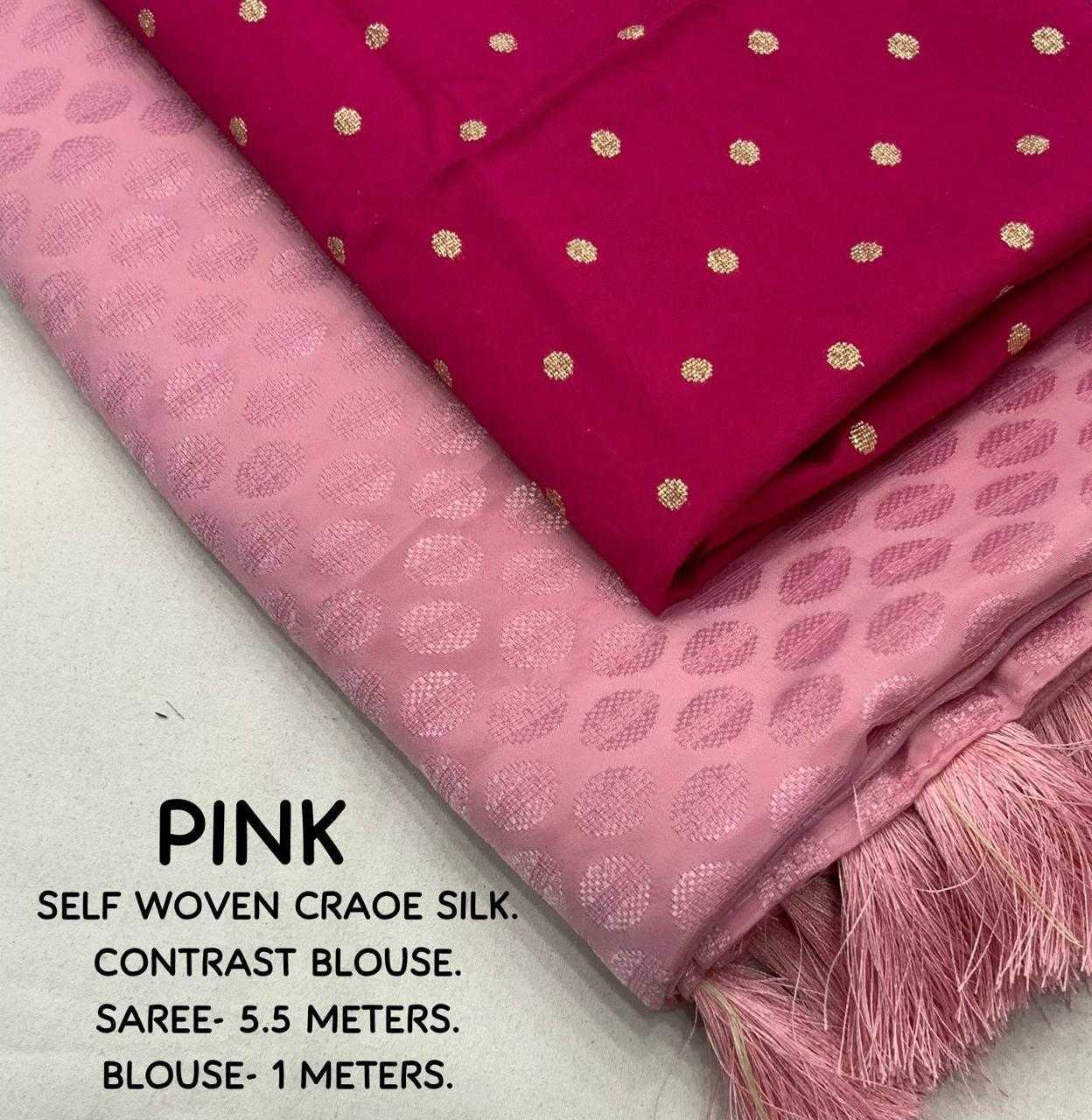 Ynf Crepe Silk KESH433 005 Cadbury crape Silk Sarees Wholesale Soft Silk Sarees Crepe Silk Saree Designer Silk Sarees Manufacturer- Kapda Export