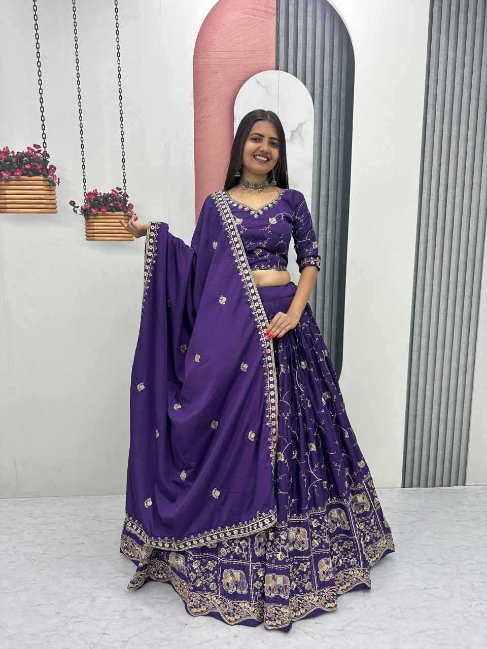 Ynf Crepe Silk KESH497 318 Lehengas Wholesale Designer Lehenga Wedding Lehenga Embroidered Lehenga Manufacturer- Kapda Export