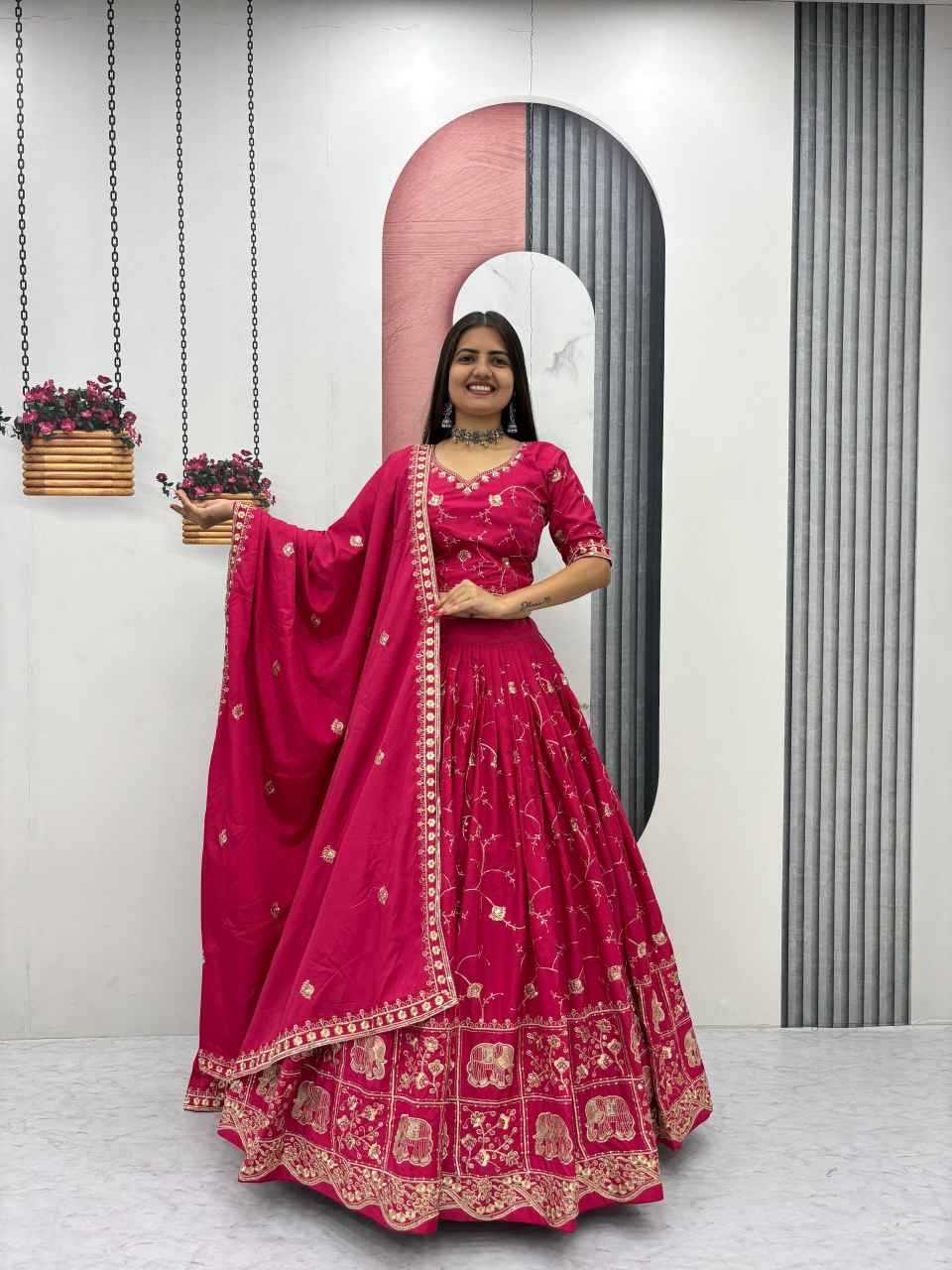 Ynf Crepe Silk KESH497 318 Lehengas Wholesale Designer Lehenga Wedding Lehenga Embroidered Lehenga Manufacturer- Kapda Export