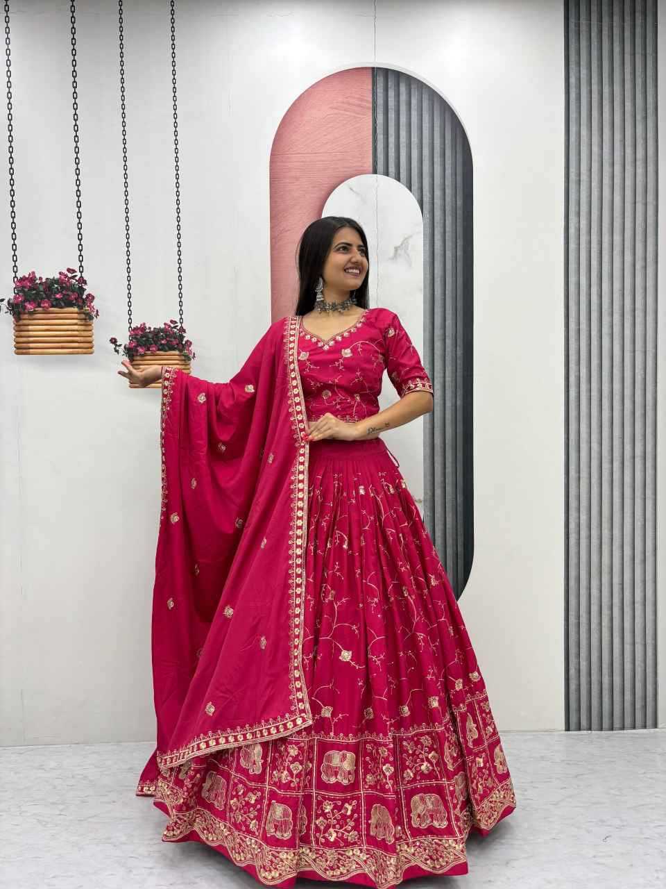 Ynf Crepe Silk KESH497 318 Lehengas Wholesale Designer Lehenga Wedding Lehenga Embroidered Lehenga Manufacturer- Kapda Export