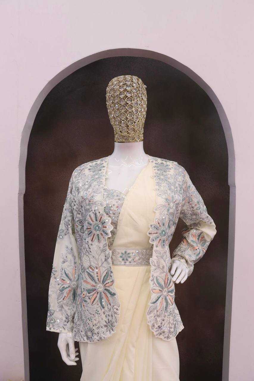 Ynf Crepe Silk KESH558 62 Sarees Wholesale Ready To Wear Sarees Sequence Sarees Embroidered Sarees Manufacturer- Kapda Export