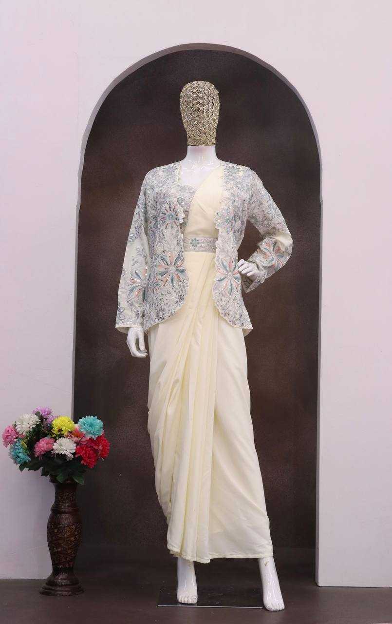 Ynf Crepe Silk KESH558 62 Sarees Wholesale Ready To Wear Sarees Sequence Sarees Embroidered Sarees Manufacturer- Kapda Export