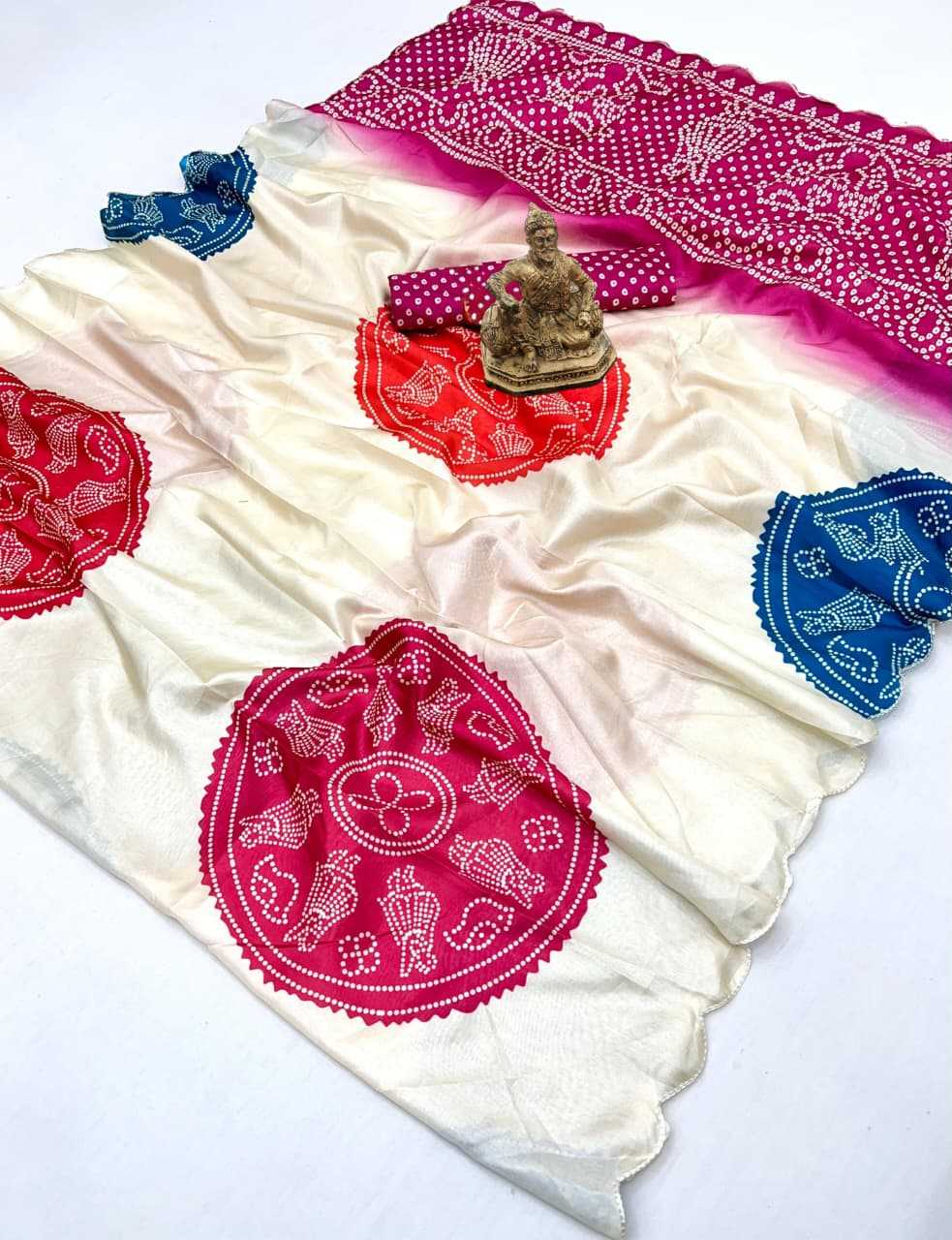 Ynf Crepe Silk KESH673 BANDHANI SPECIAL Silk Sarees Wholesale Printed Silk Saree Designer Silk Sarees Festival Silk Sarees Manufacturer- Kapda Export