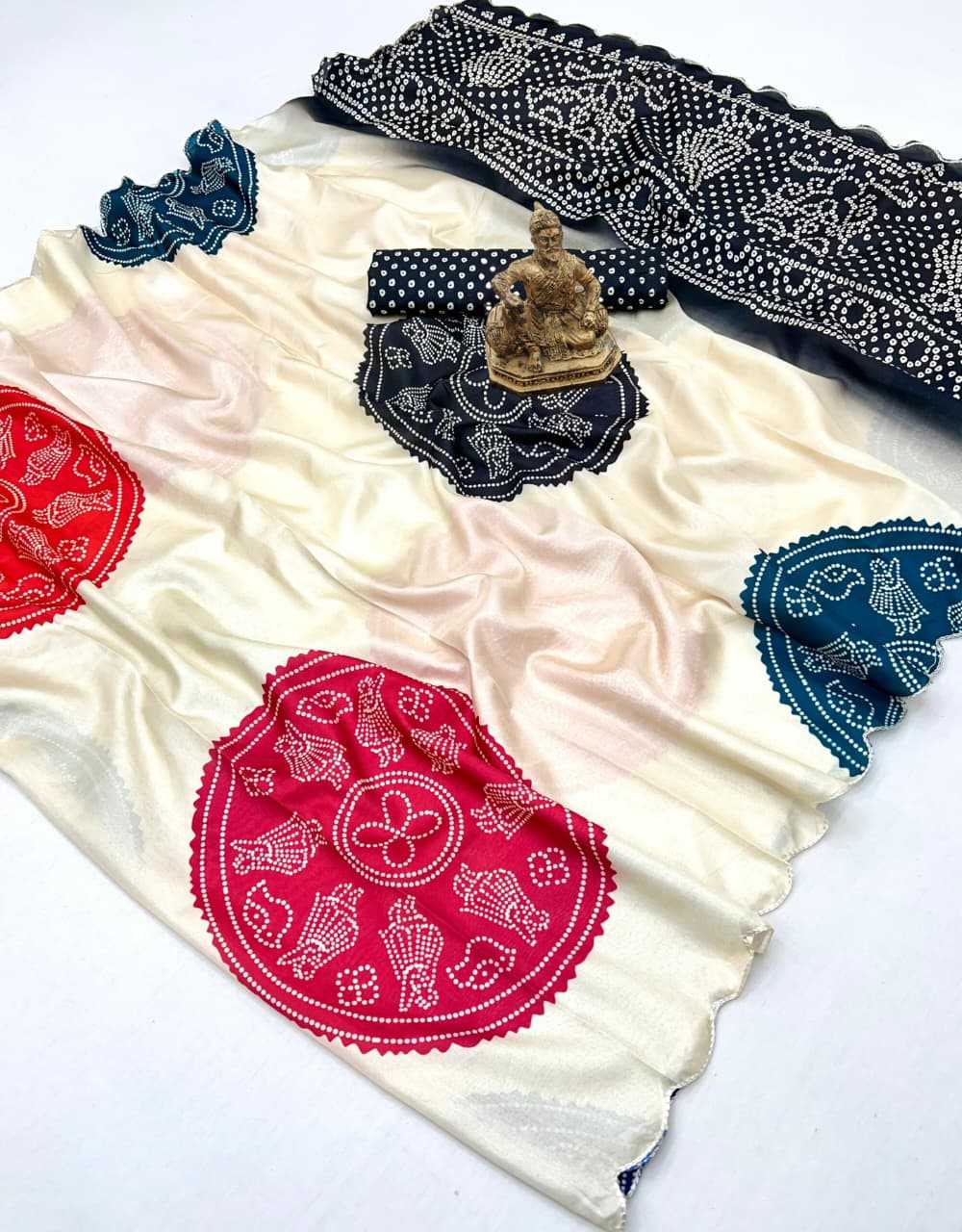 Ynf Crepe Silk KESH673 BANDHANI SPECIAL Silk Sarees Wholesale Printed Silk Saree Designer Silk Sarees Festival Silk Sarees Manufacturer- Kapda Export