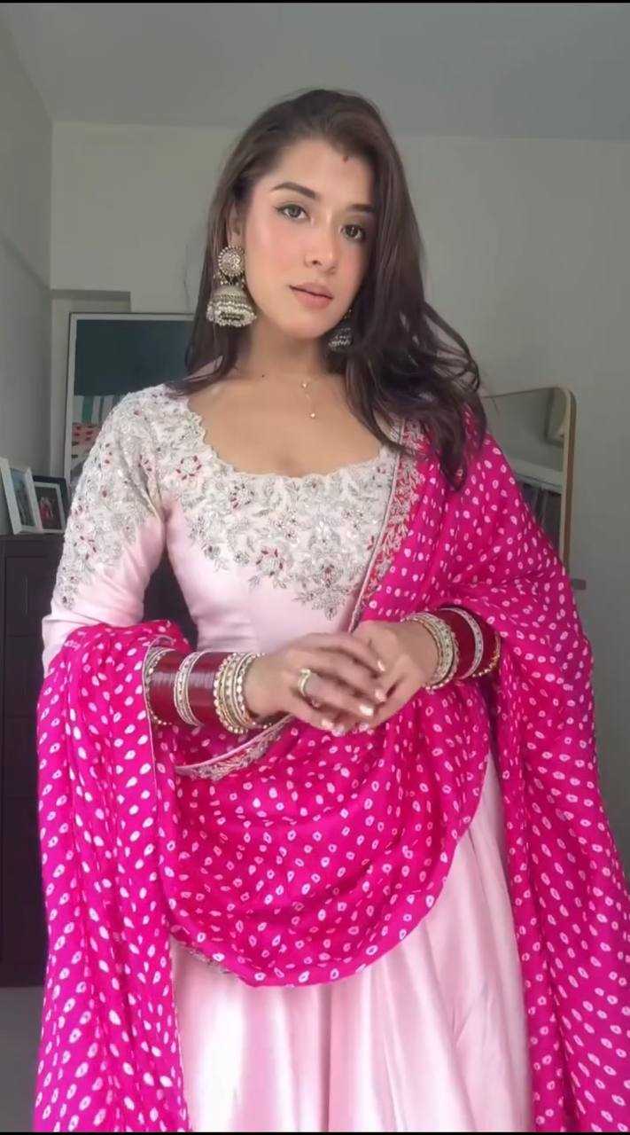 Ynf Crepe Silk RIN162 5990 Gowns Wholesale Party Gowns Designer Gowns Sequin Gowns Manufacturer- Kapda Export