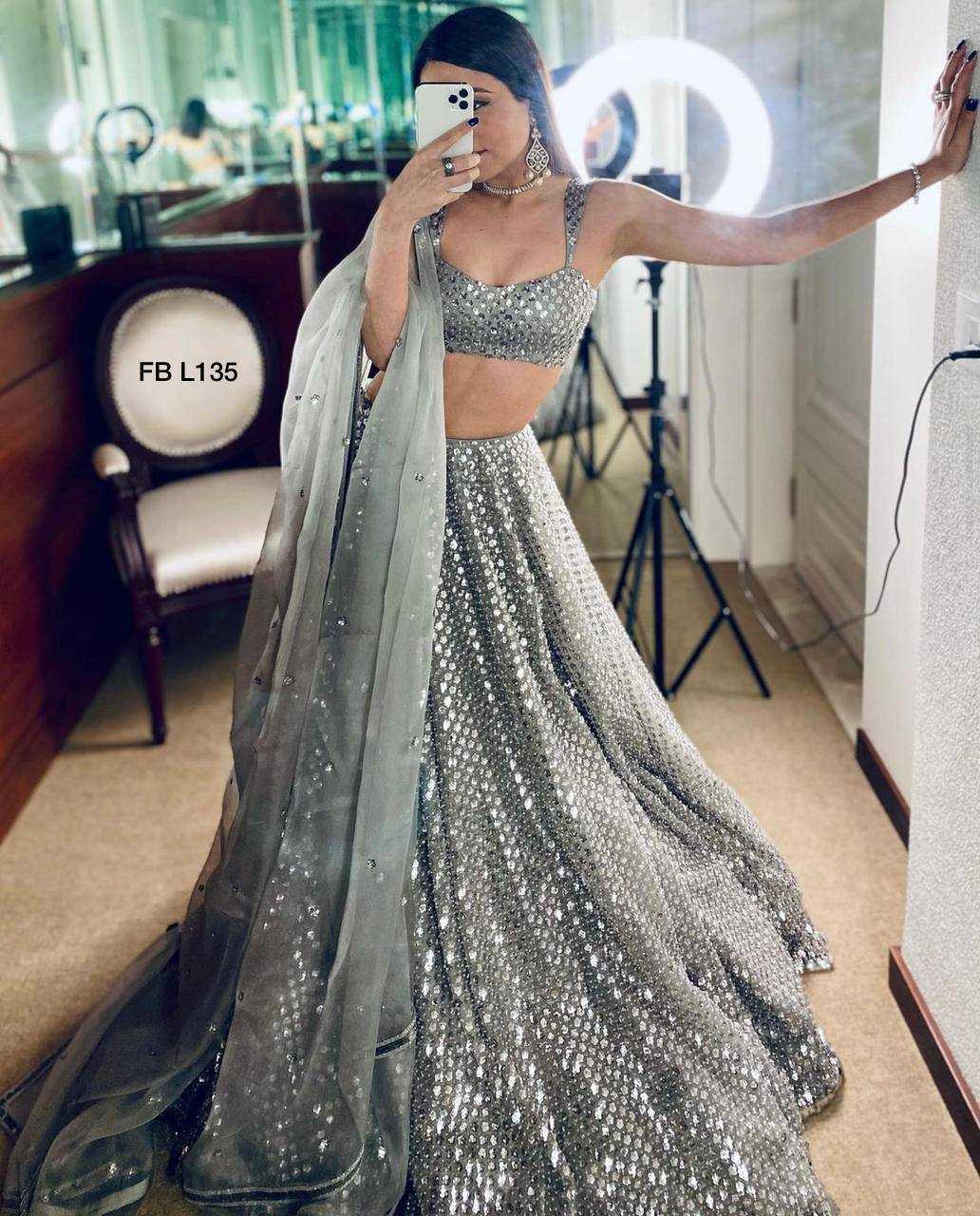 Ynf Crepe Silk RIN213 135 Lehengas Wholesale Designer Lehenga Wedding Lehenga Sequins Lehenga Manufacturer- Kapda Export